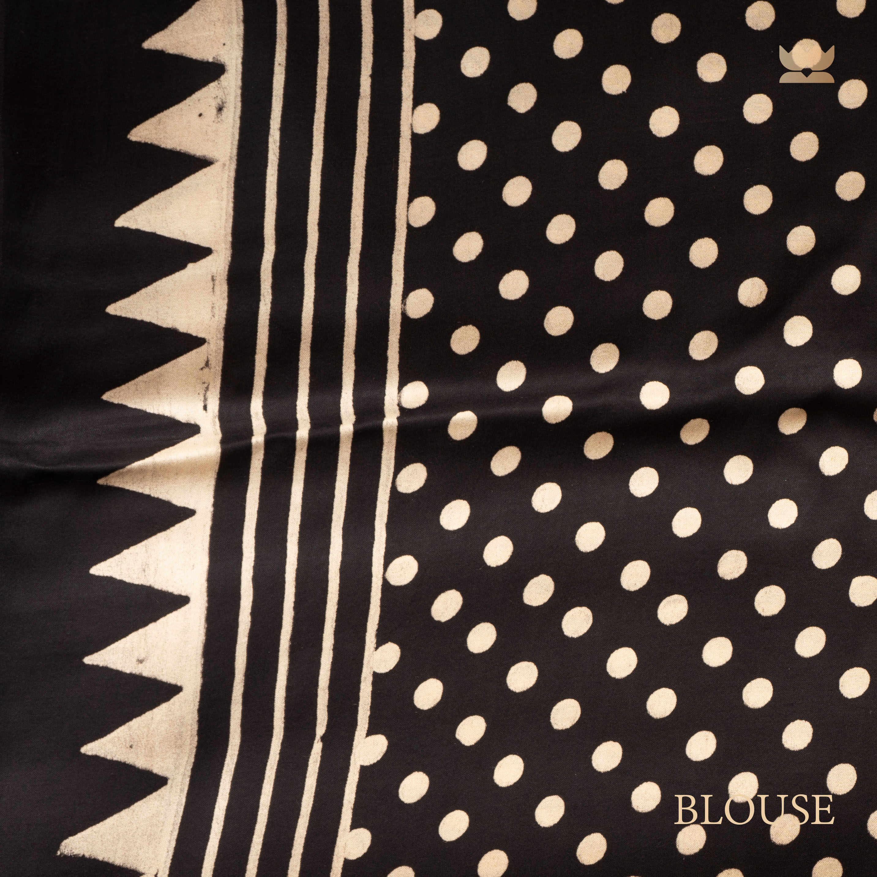 Ajrakh Regal Stripes Modal Silk Saree