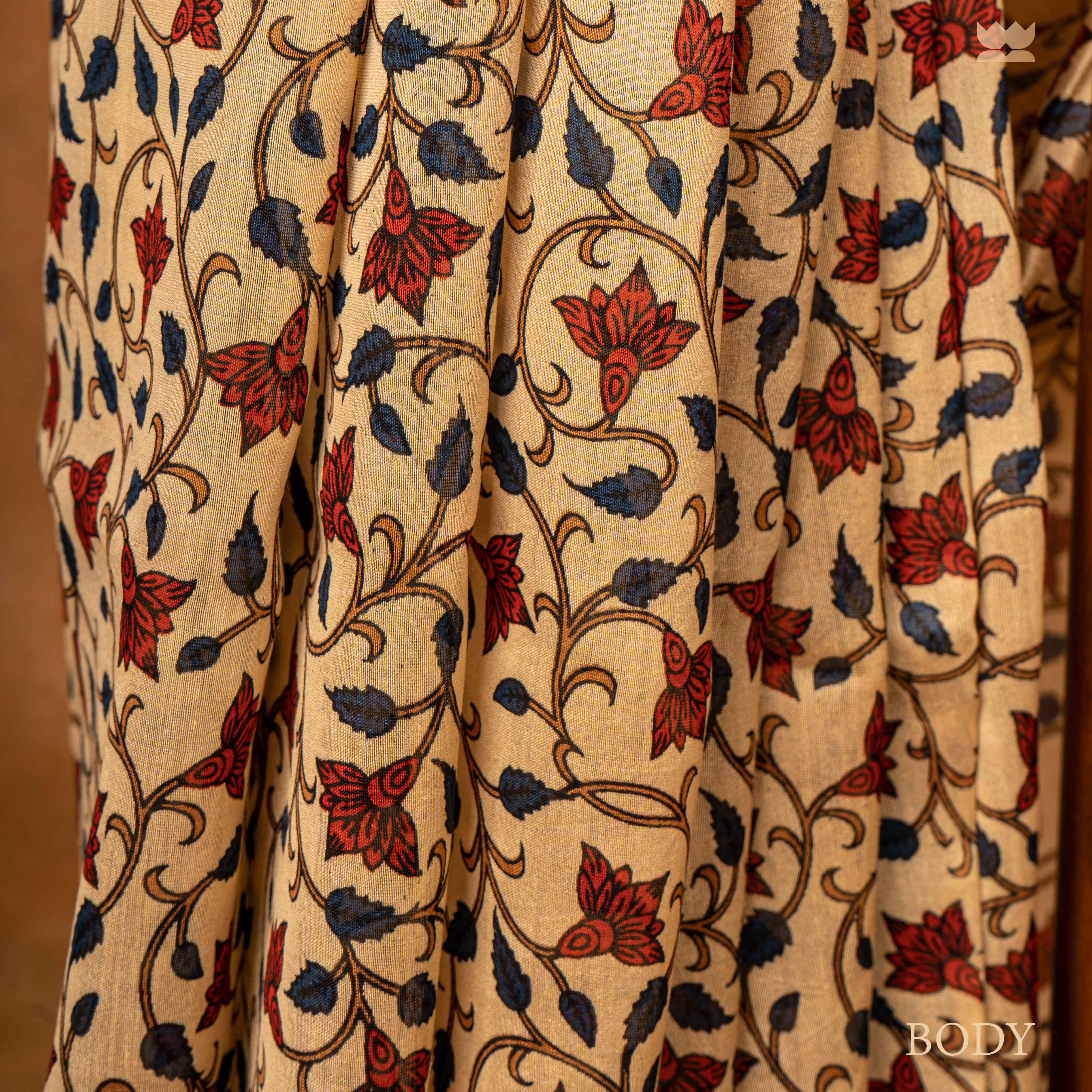 Vana Chitra Kalamkari Chanderi Cotton
