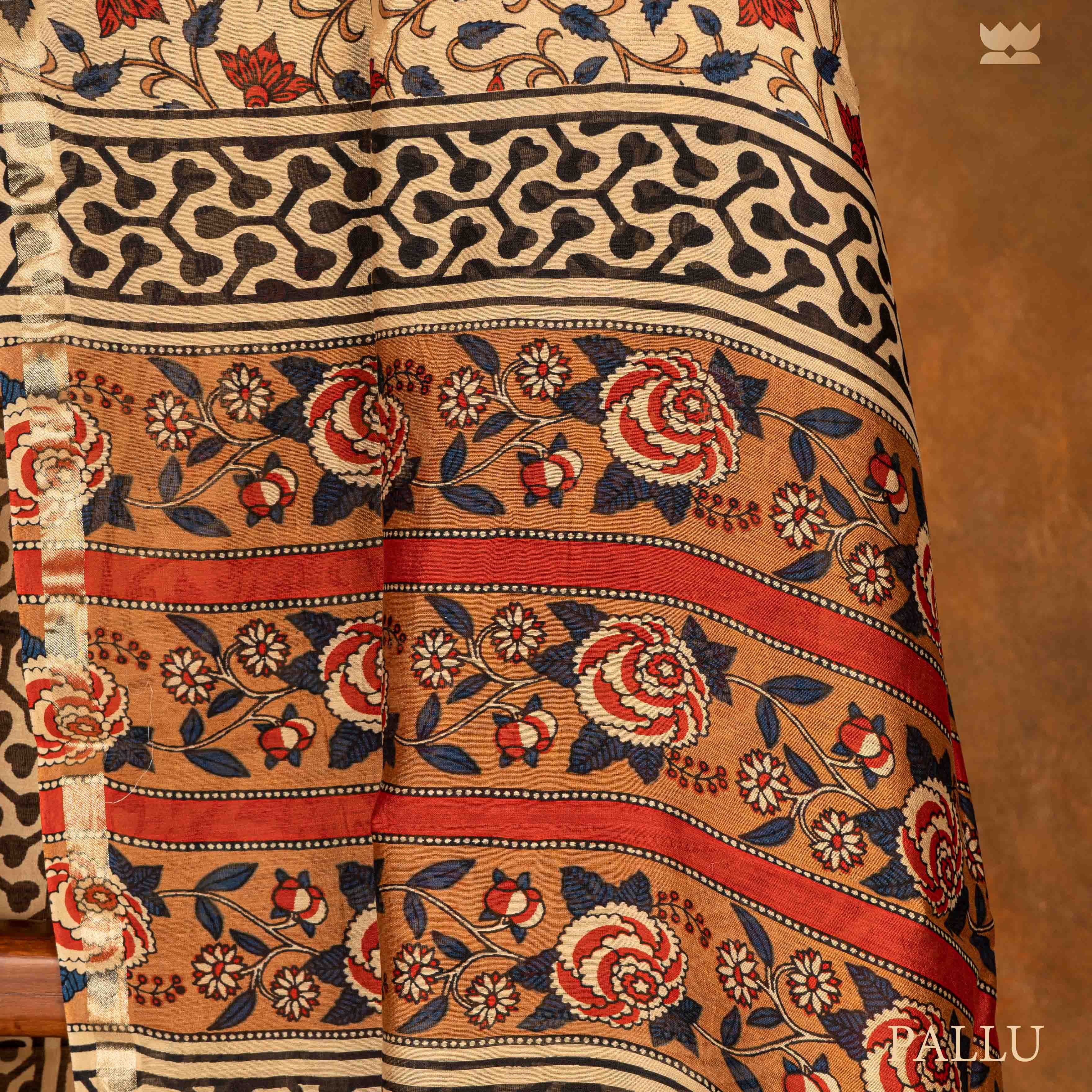 Vana Chitra Kalamkari Chanderi Cotton