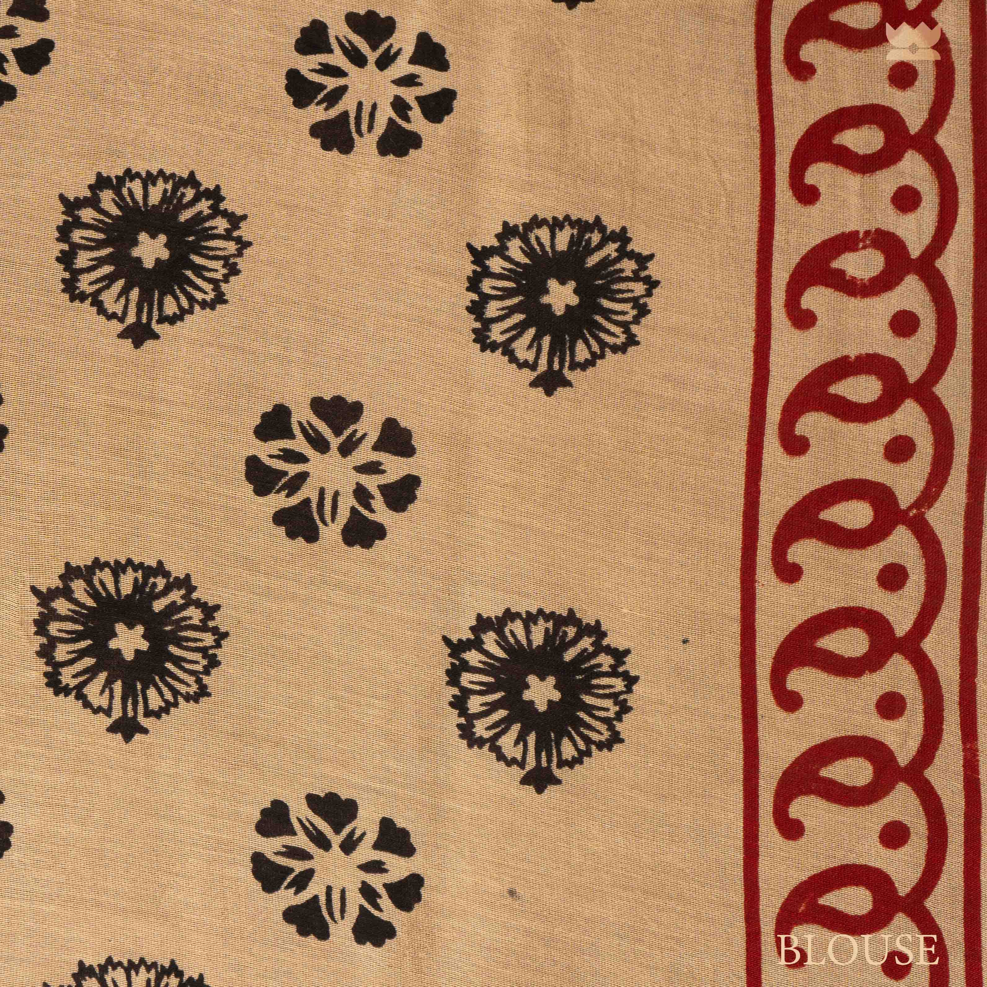 Bagru Soft Hues Chanderi Cotton