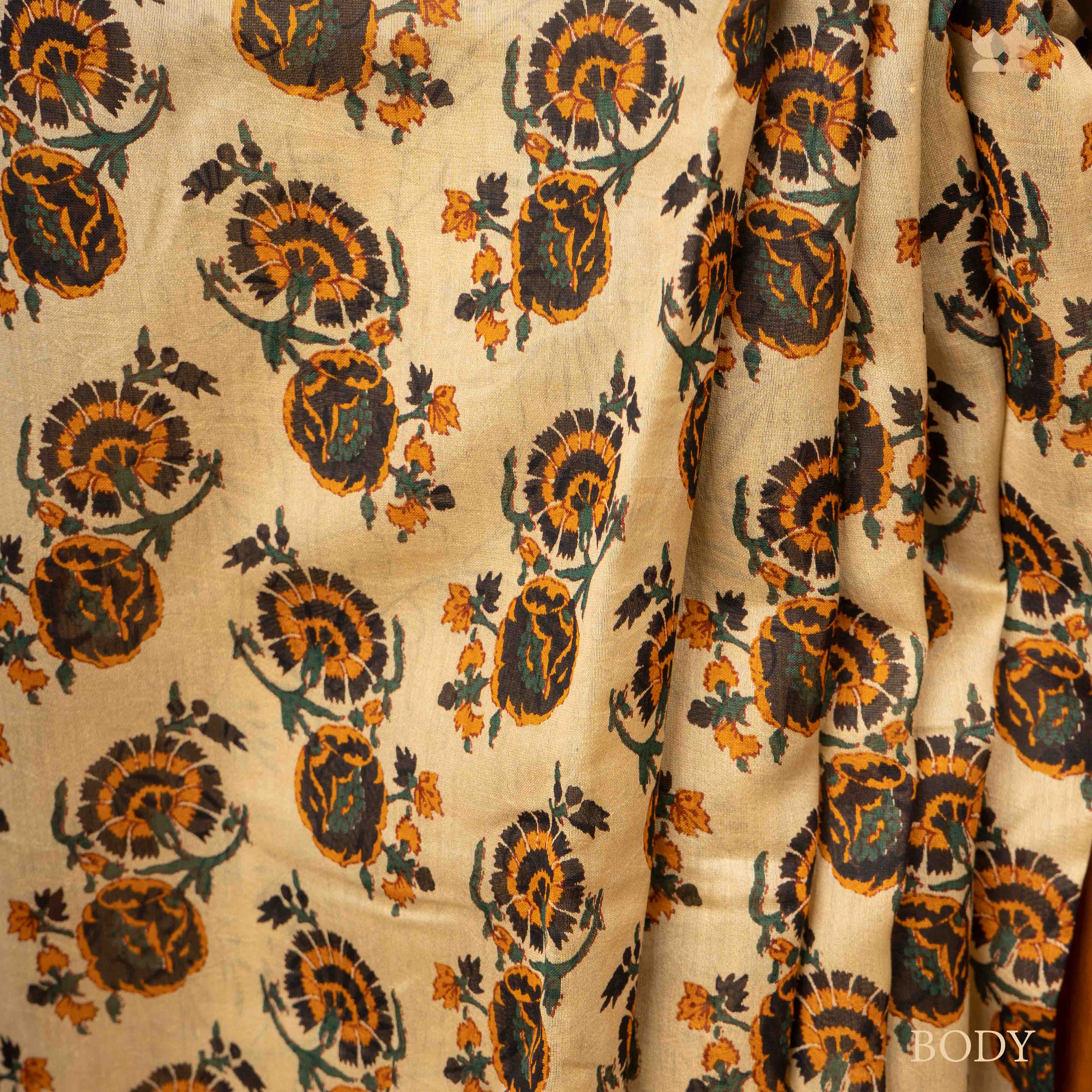 Timeless Stroke Kalamkari Chanderi Cotton