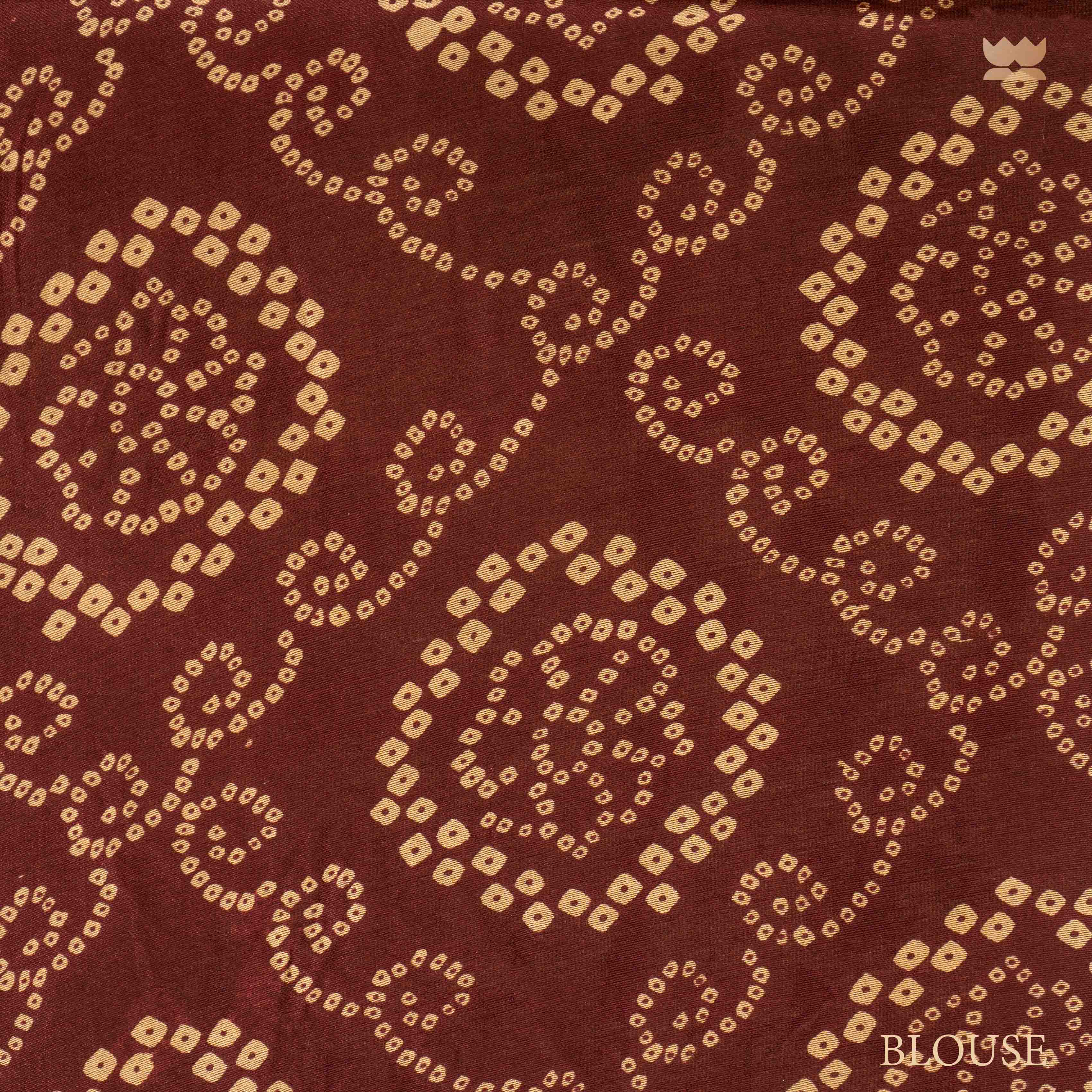 Ajrakh Ocean Eclipse Chanderi Cotton Sarees