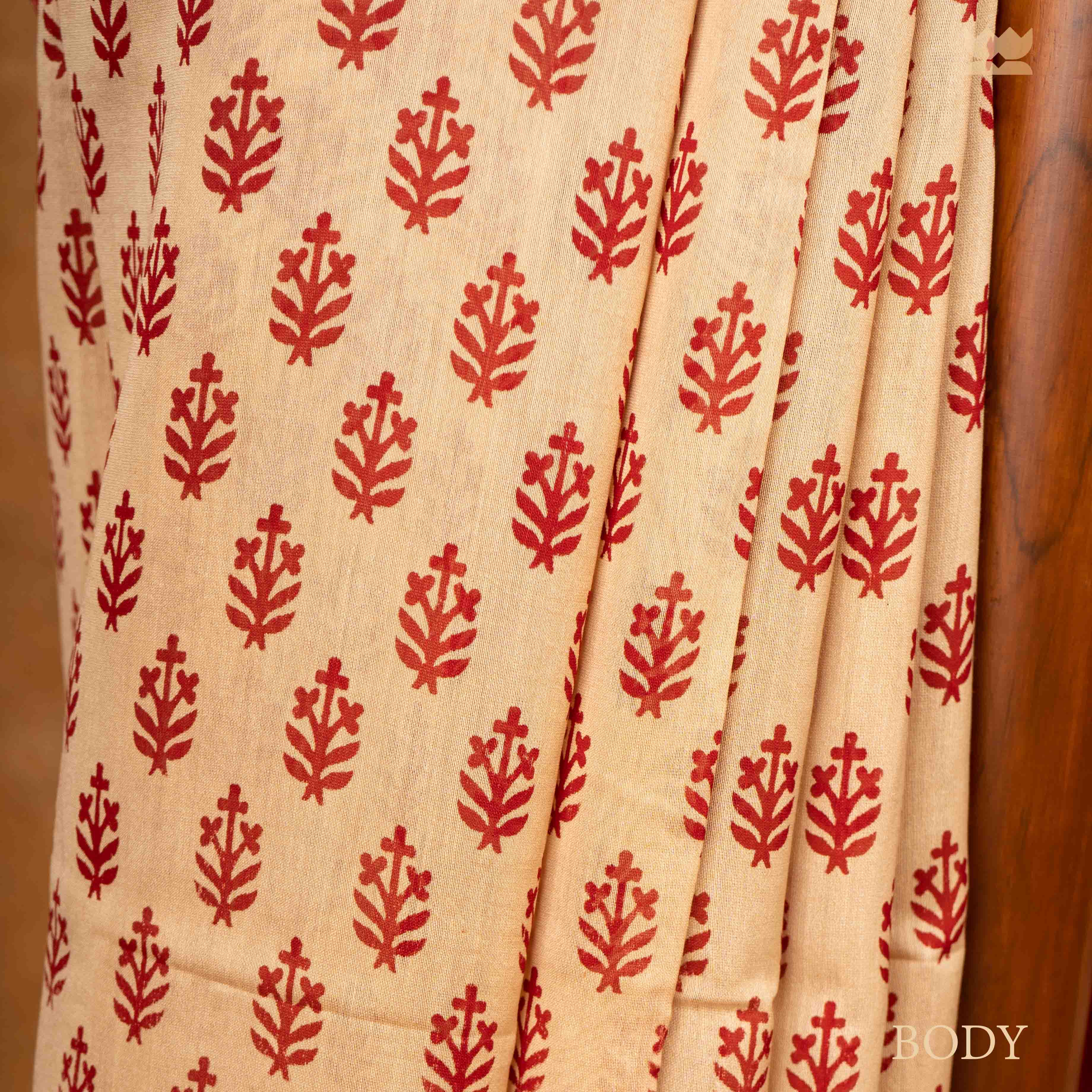 Bagru Dusky Vibe Chanderi Cotton