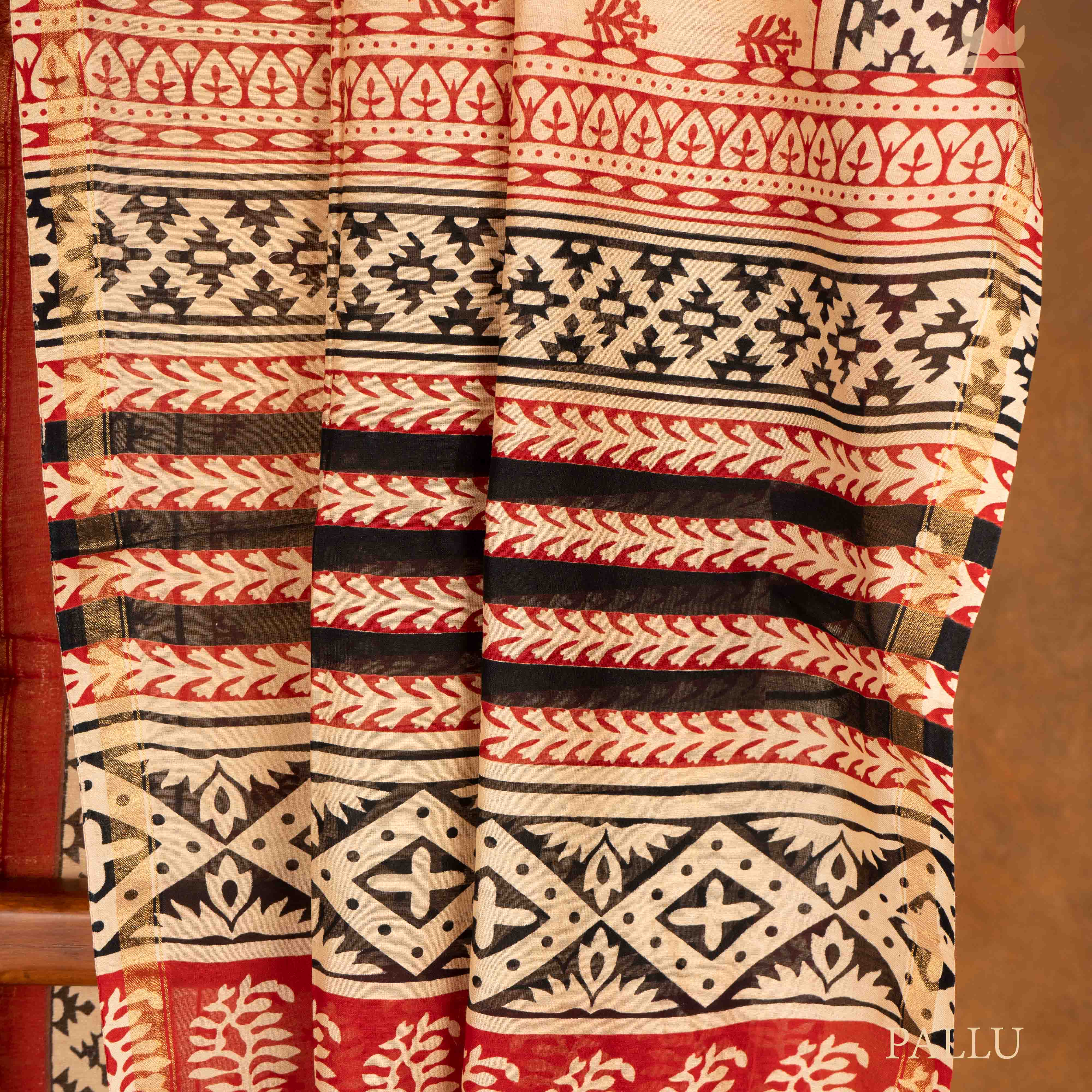 Bagru Dusky Vibe Chanderi Cotton