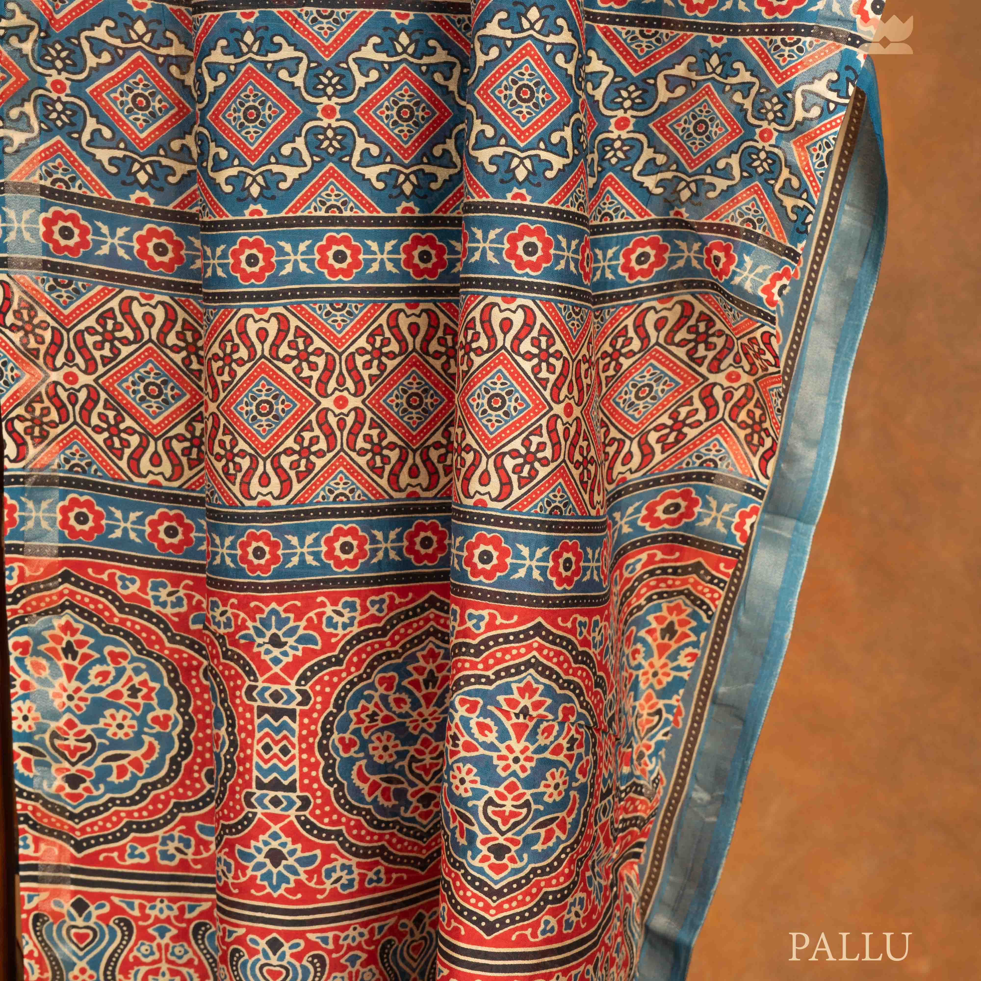 Ajrakh Nomad Chic Chanderi Cotton Sarees