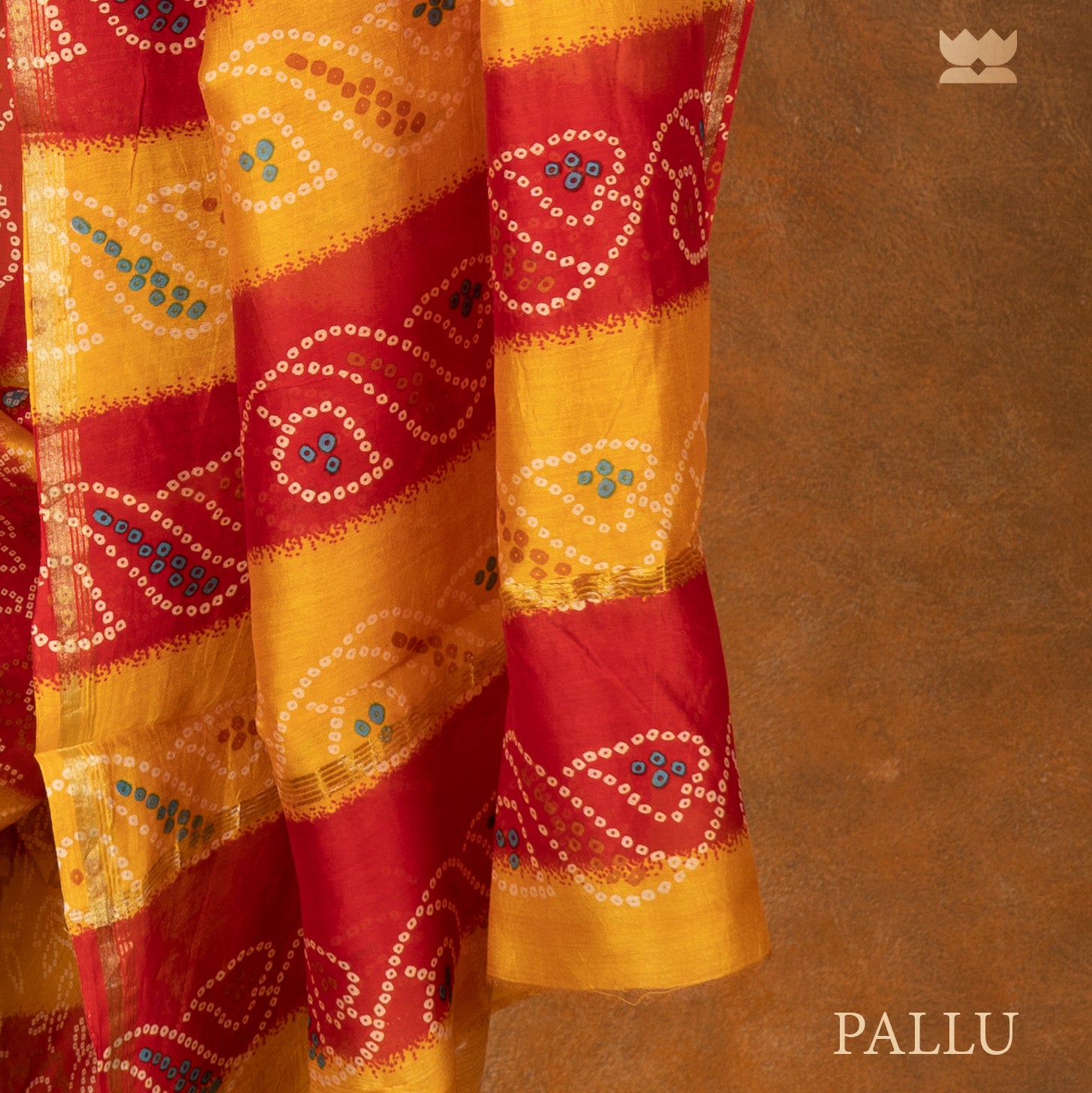 Leheriya Warm Drape Chanderi Cotton