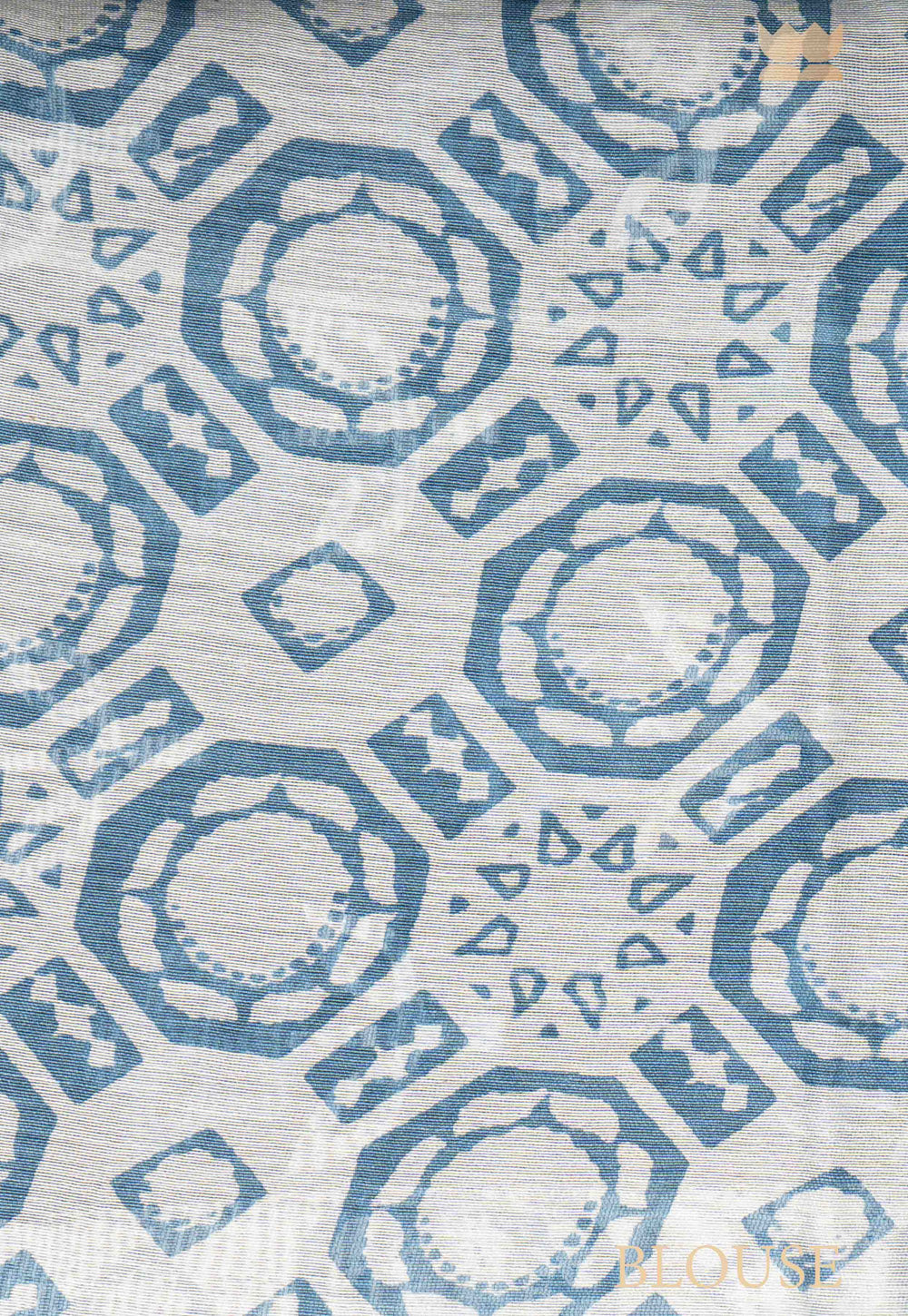 Indigo Bliss Chanderi Cotton Saree