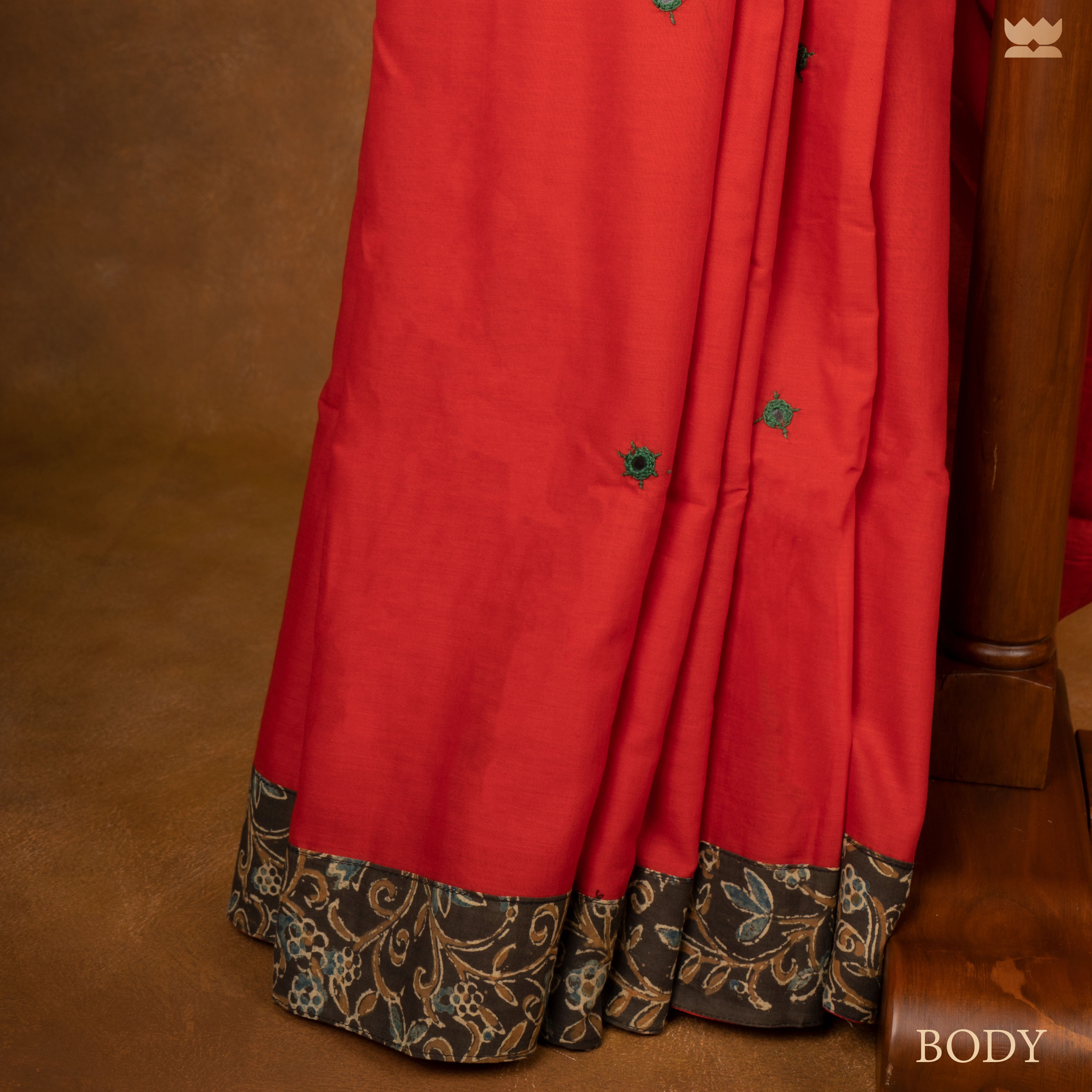 Banjaran Ajrakh Patchwork Saree