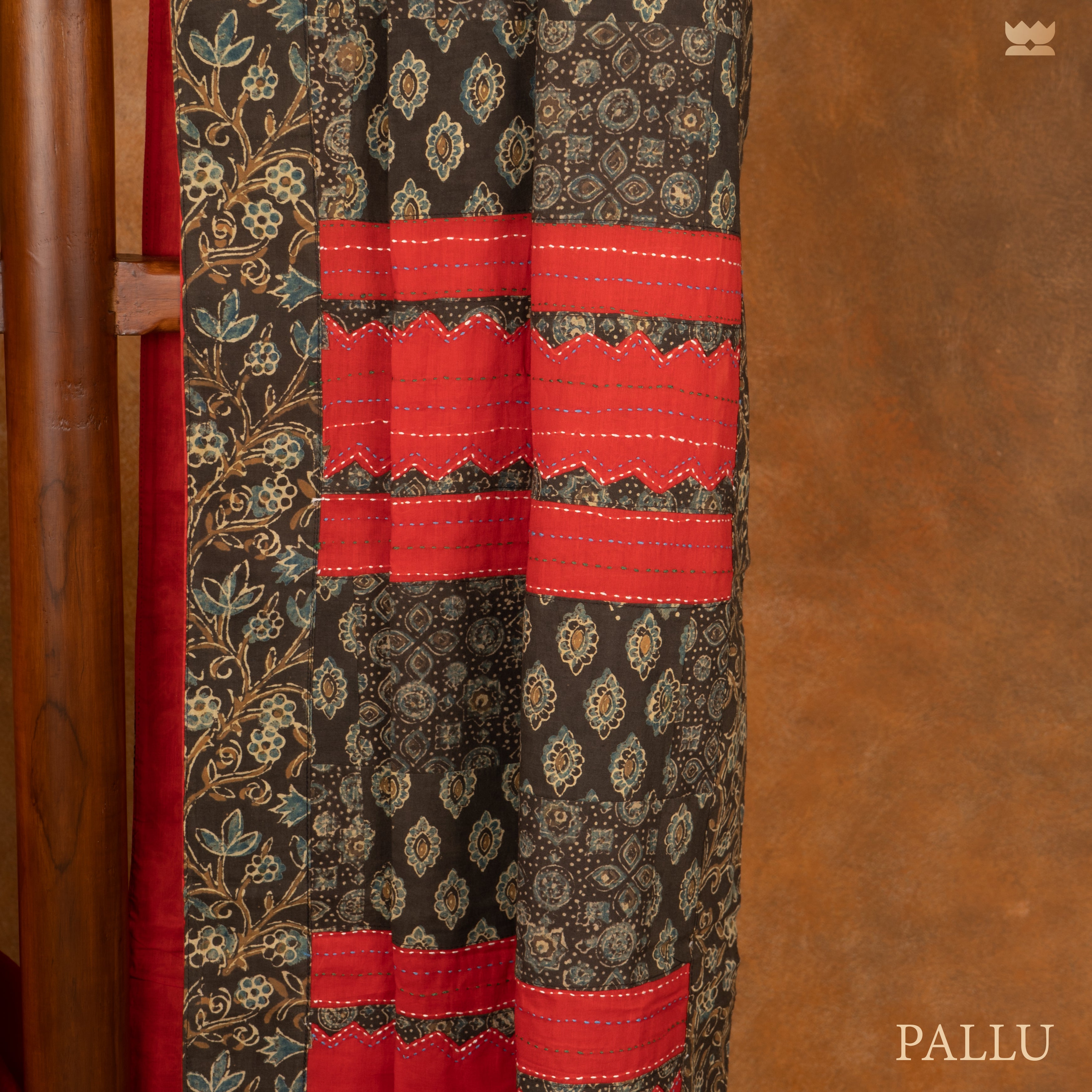 Banjaran Ajrakh Patchwork Saree