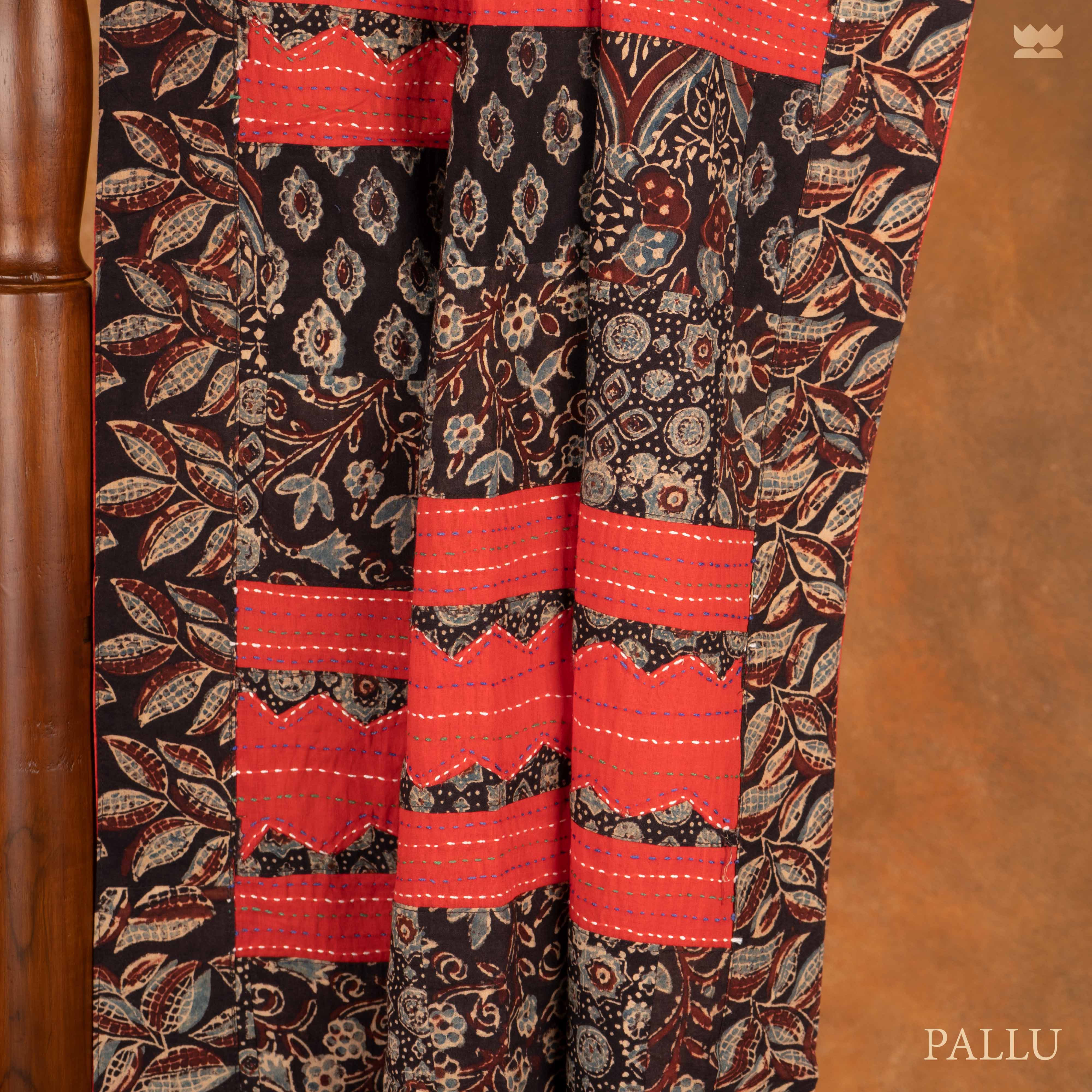 Mastani Ajrakh Patchwork Saree