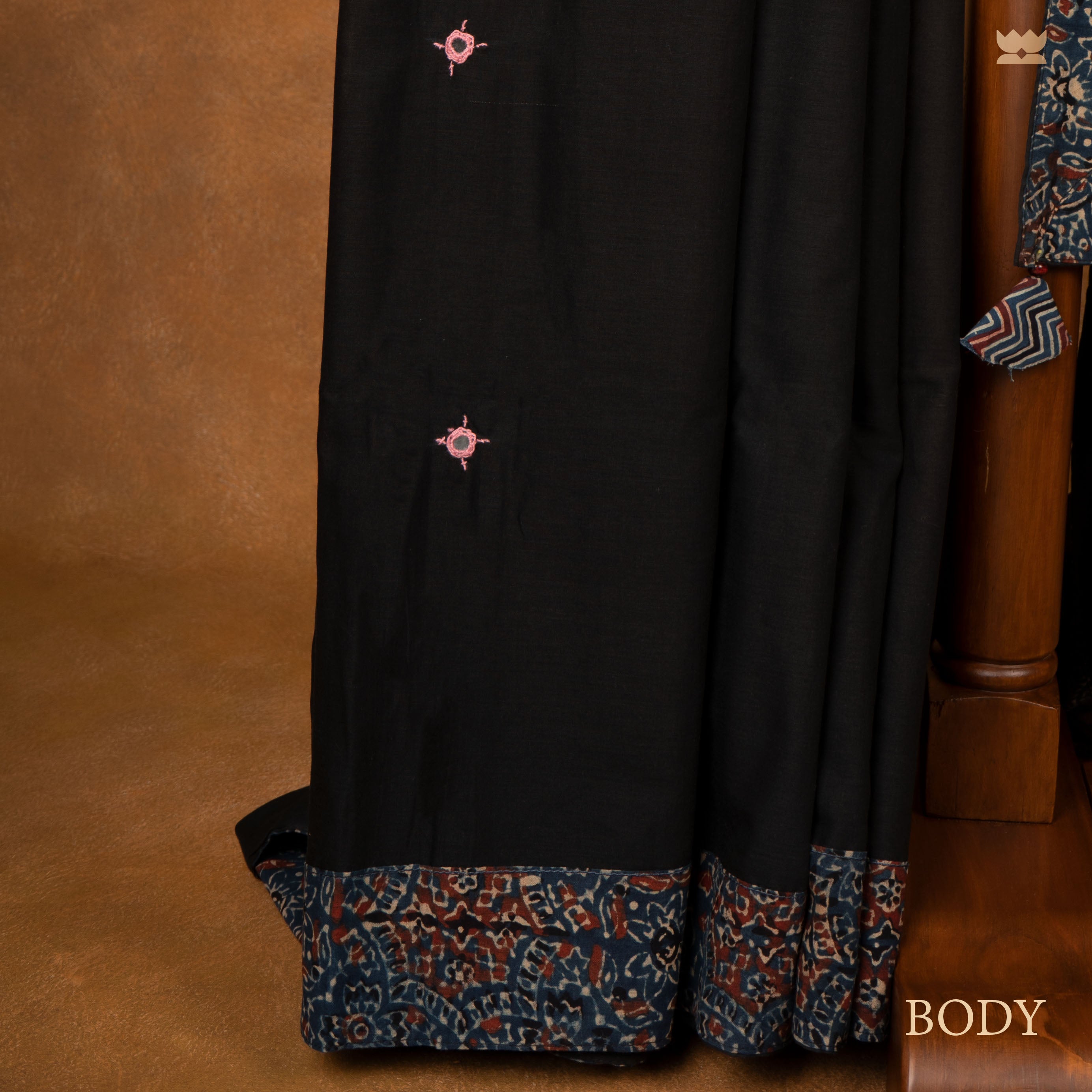 Raahi Ajrakh Patchwork Saree