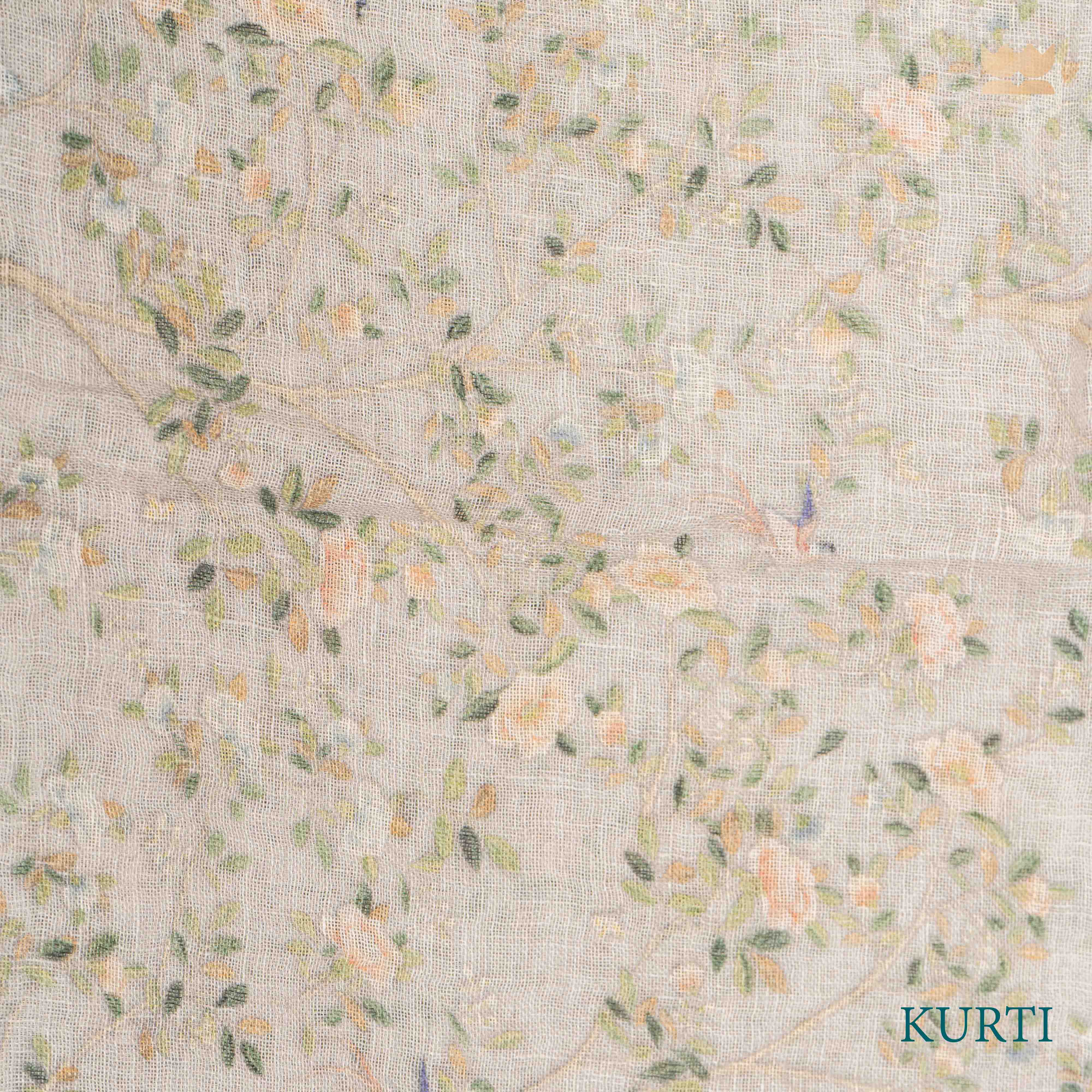 Floral Hues Linen Suit Set