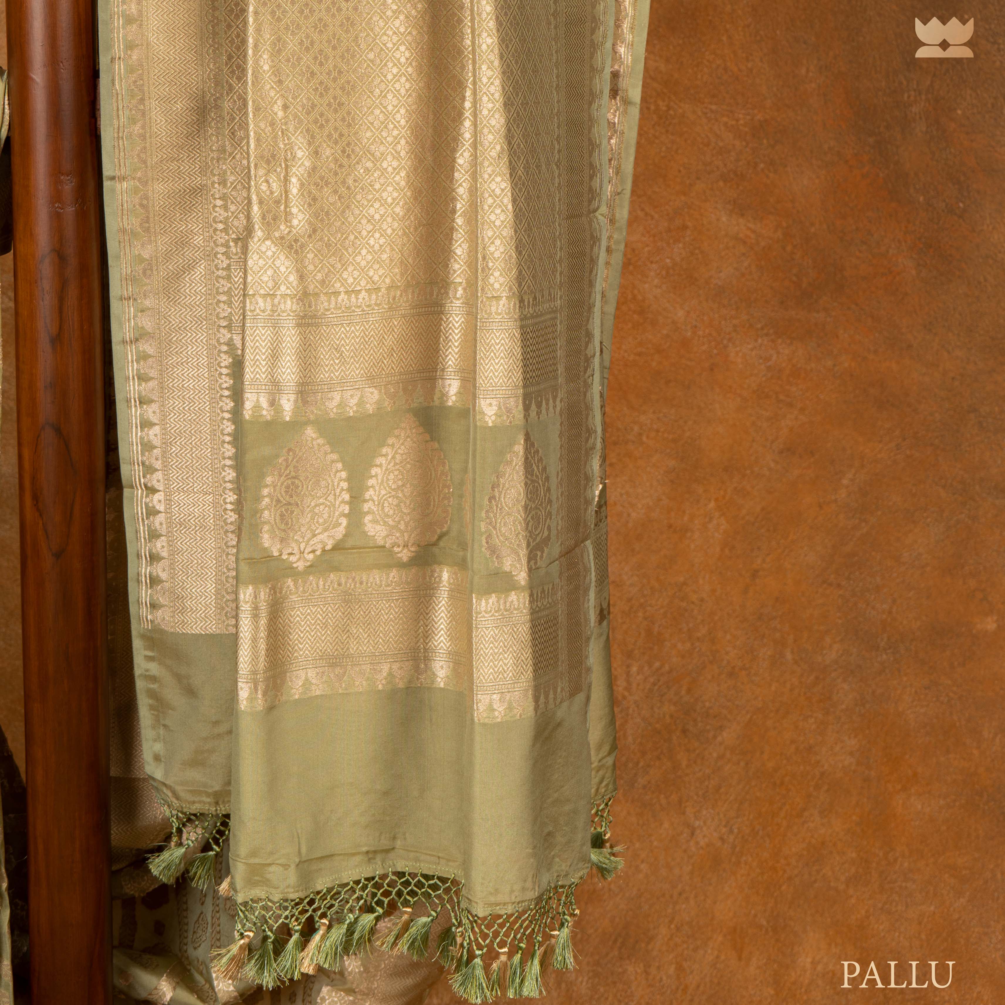 Swarnajaal Georgette Silk Banarasi Saree