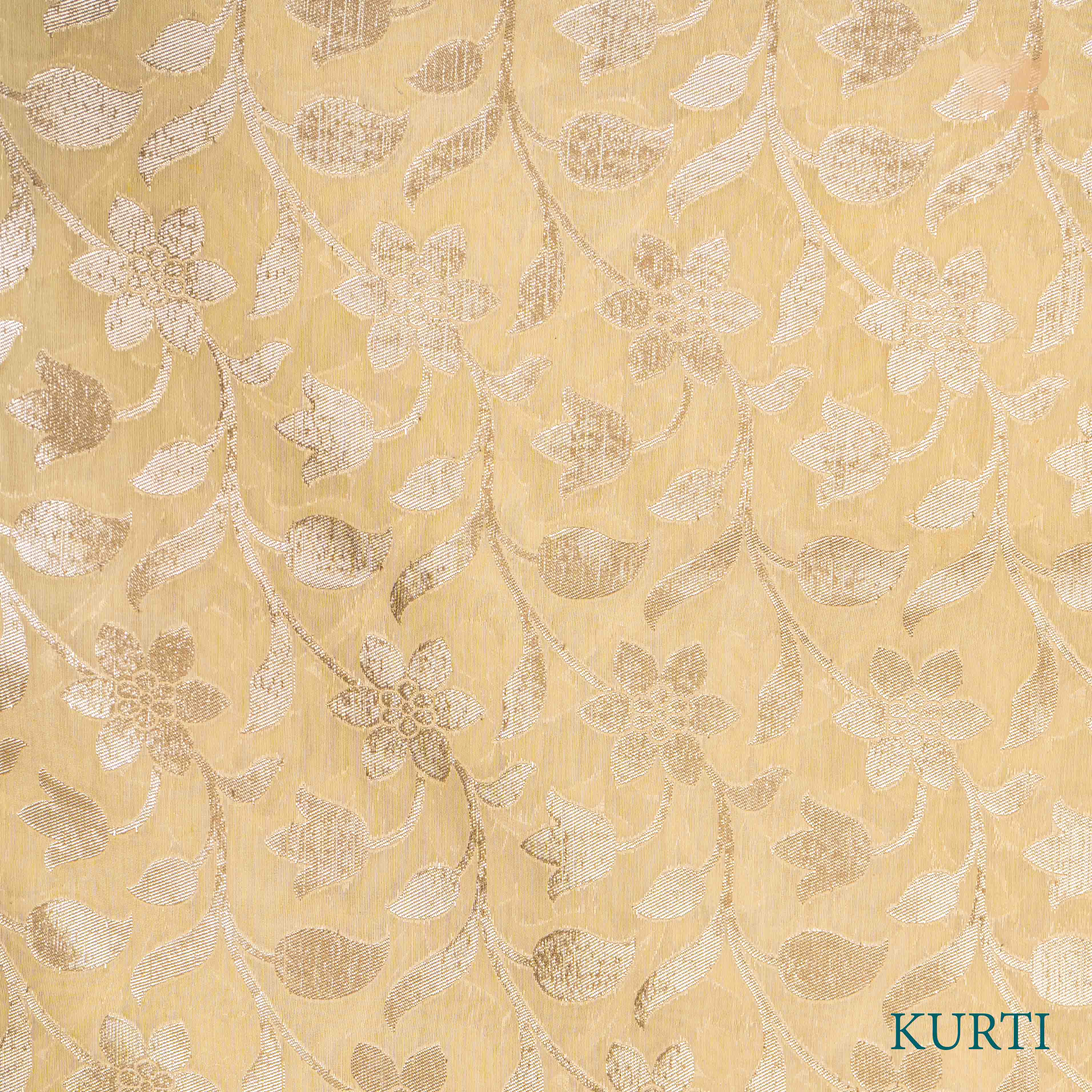 Yellow Unstitched Art Silk Suit