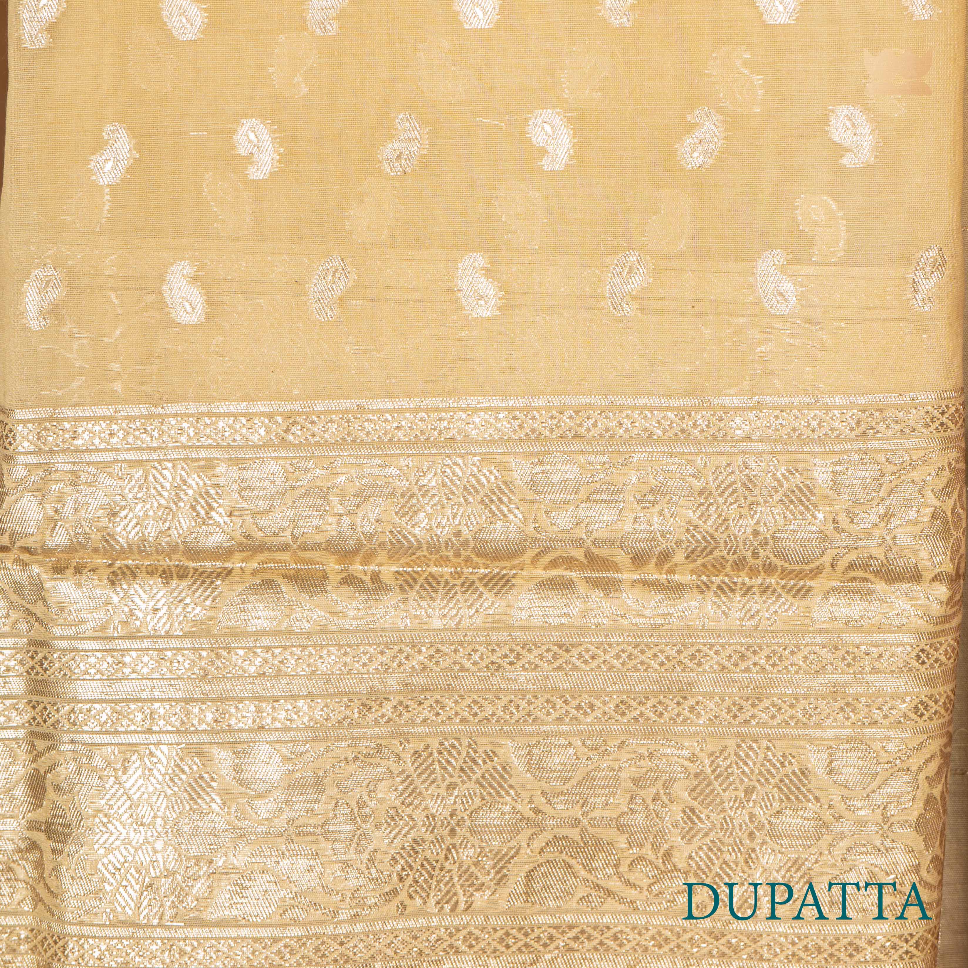 Yellow Unstitched Art Silk Suit