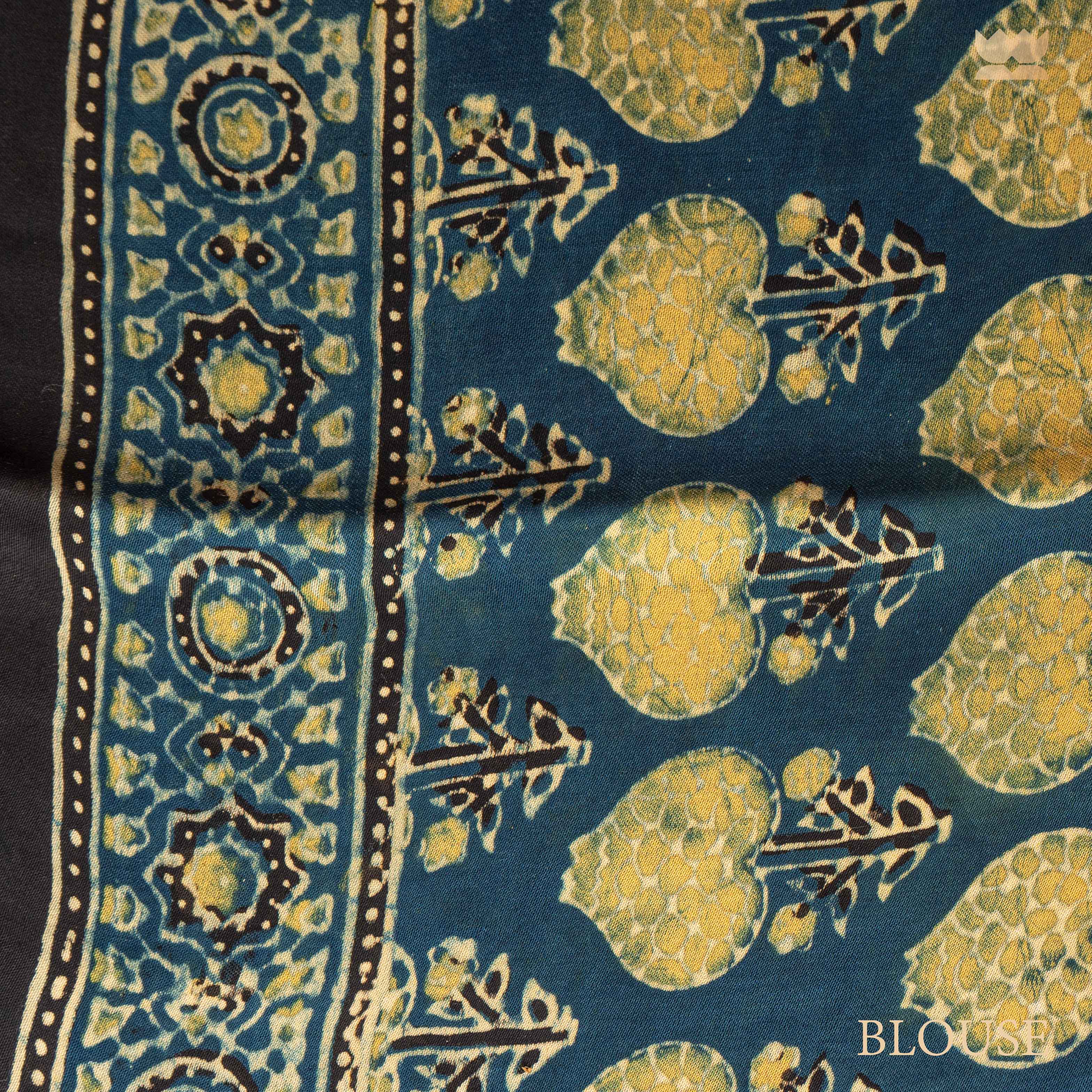 Ajrakh Silk Aurora Modal Silk Sarees