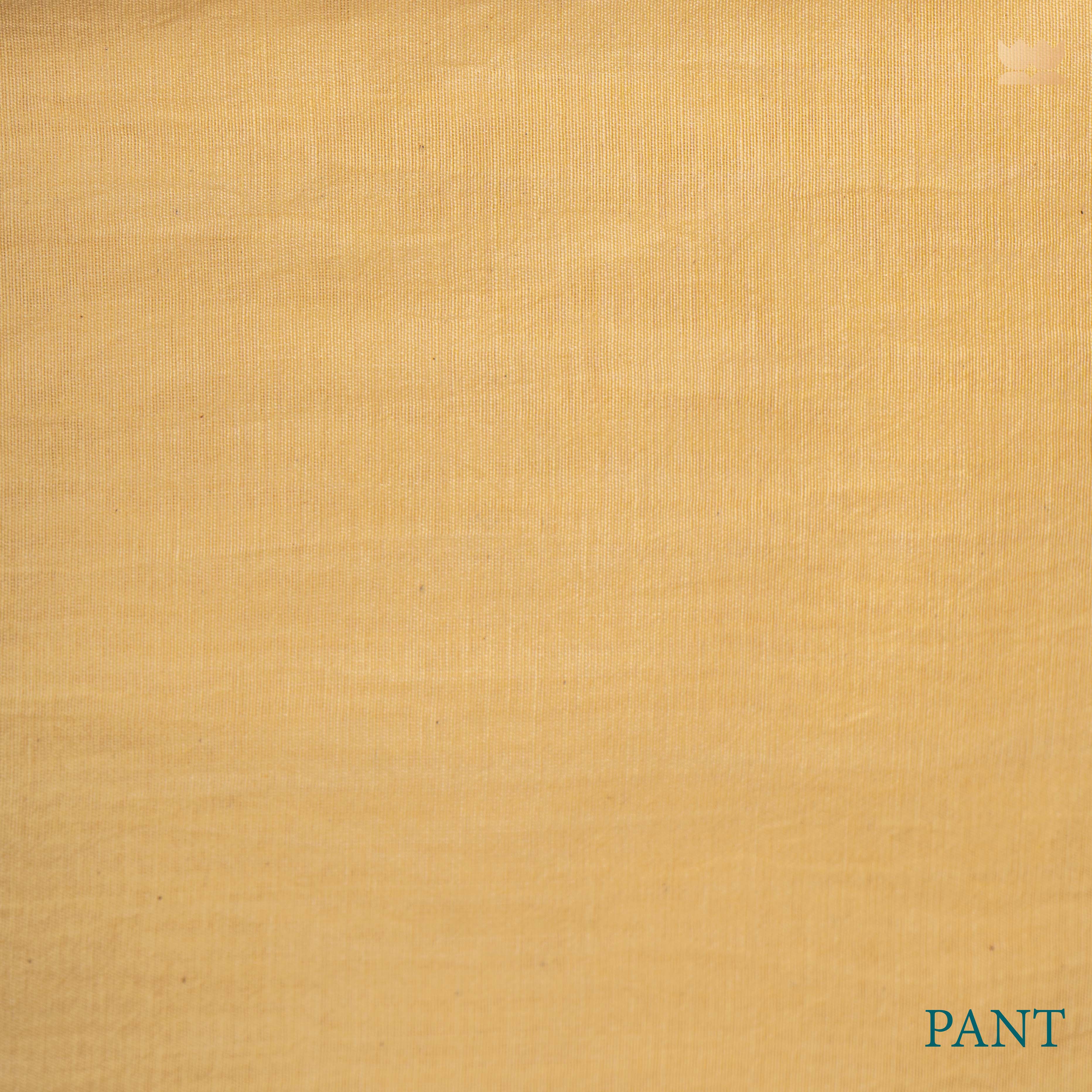 Yellow Unstitched Art Silk Suit