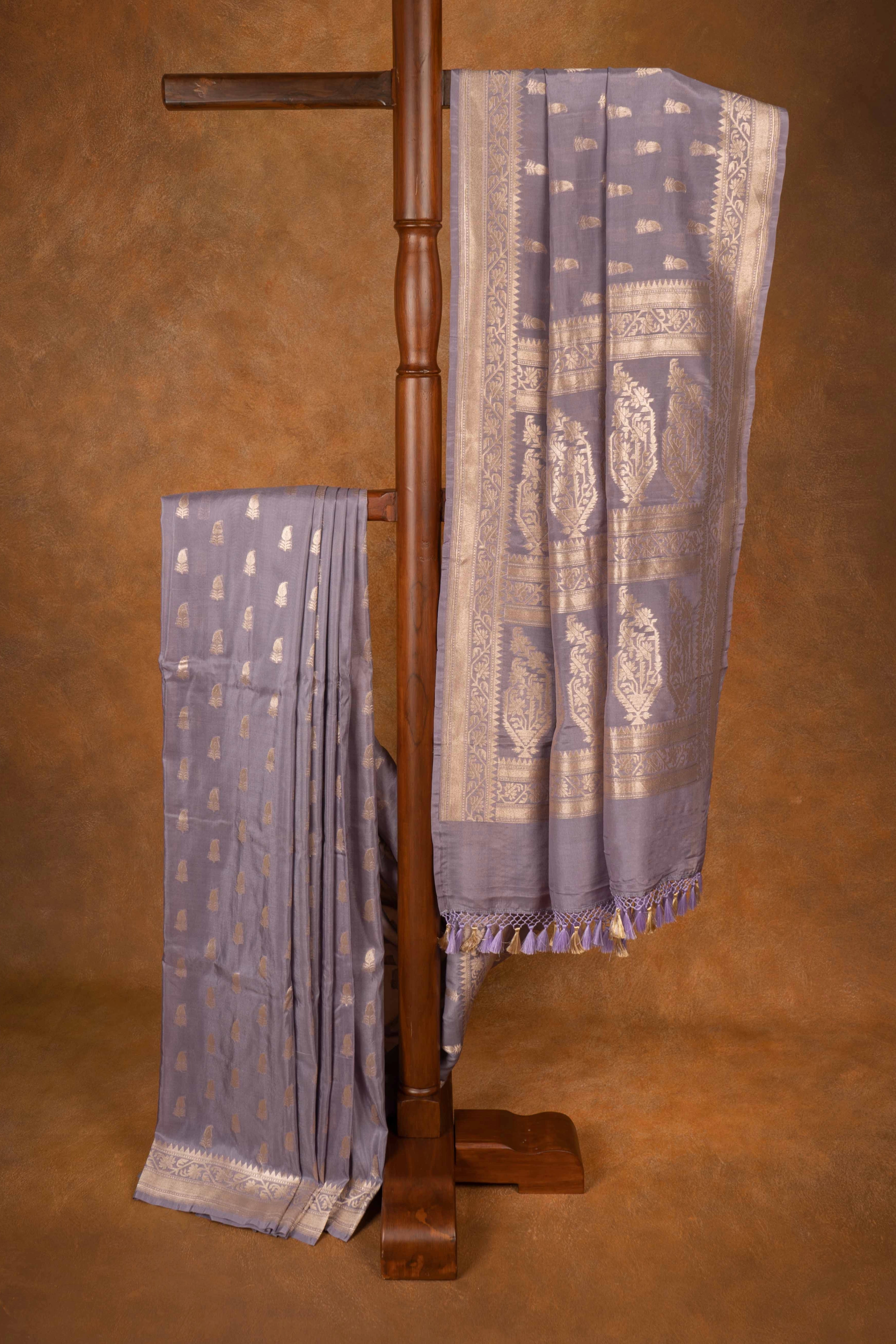 Raj Tarangini Georgette Silk Banarasi Saree
