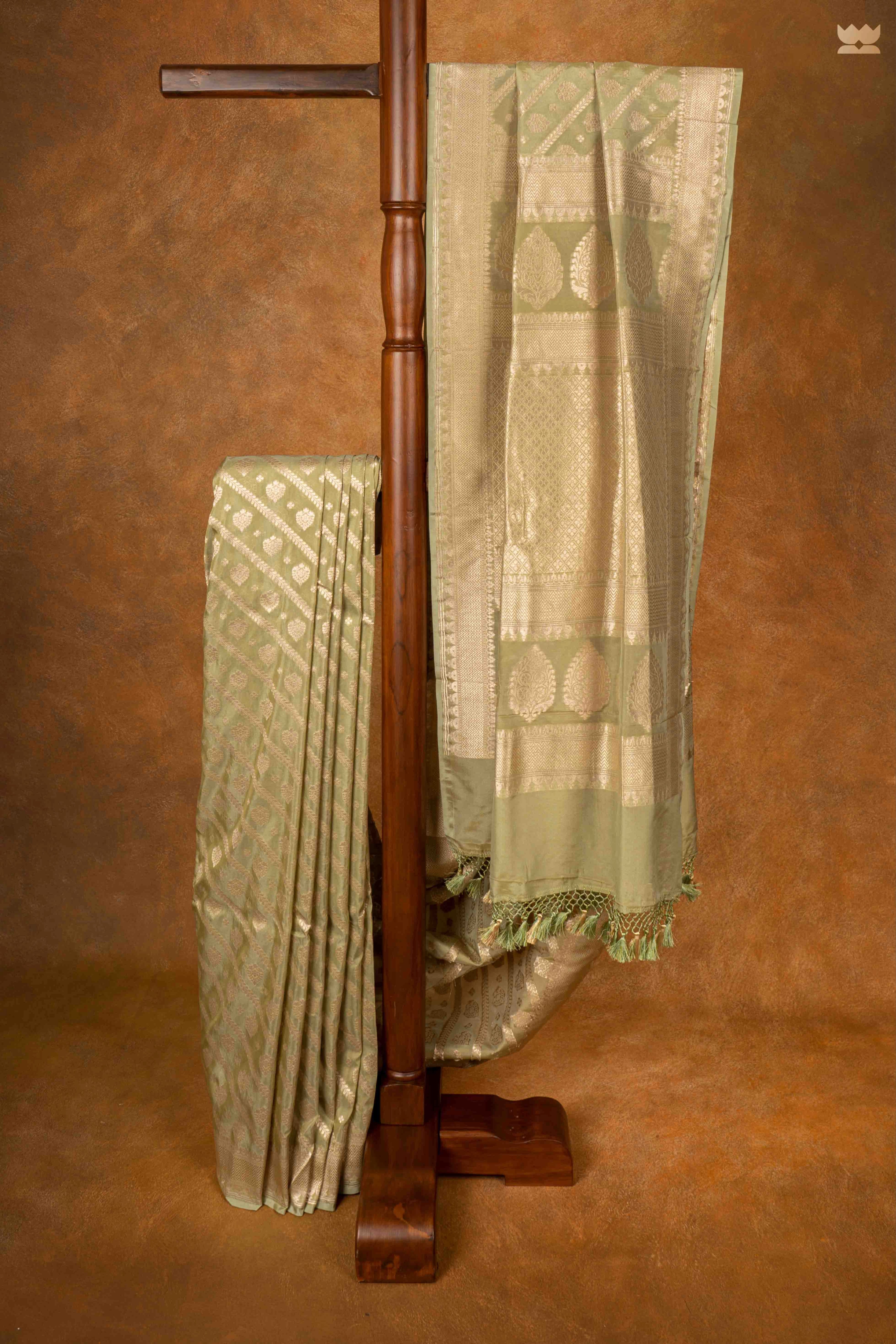 Swarnajaal Georgette Silk Banarasi Saree