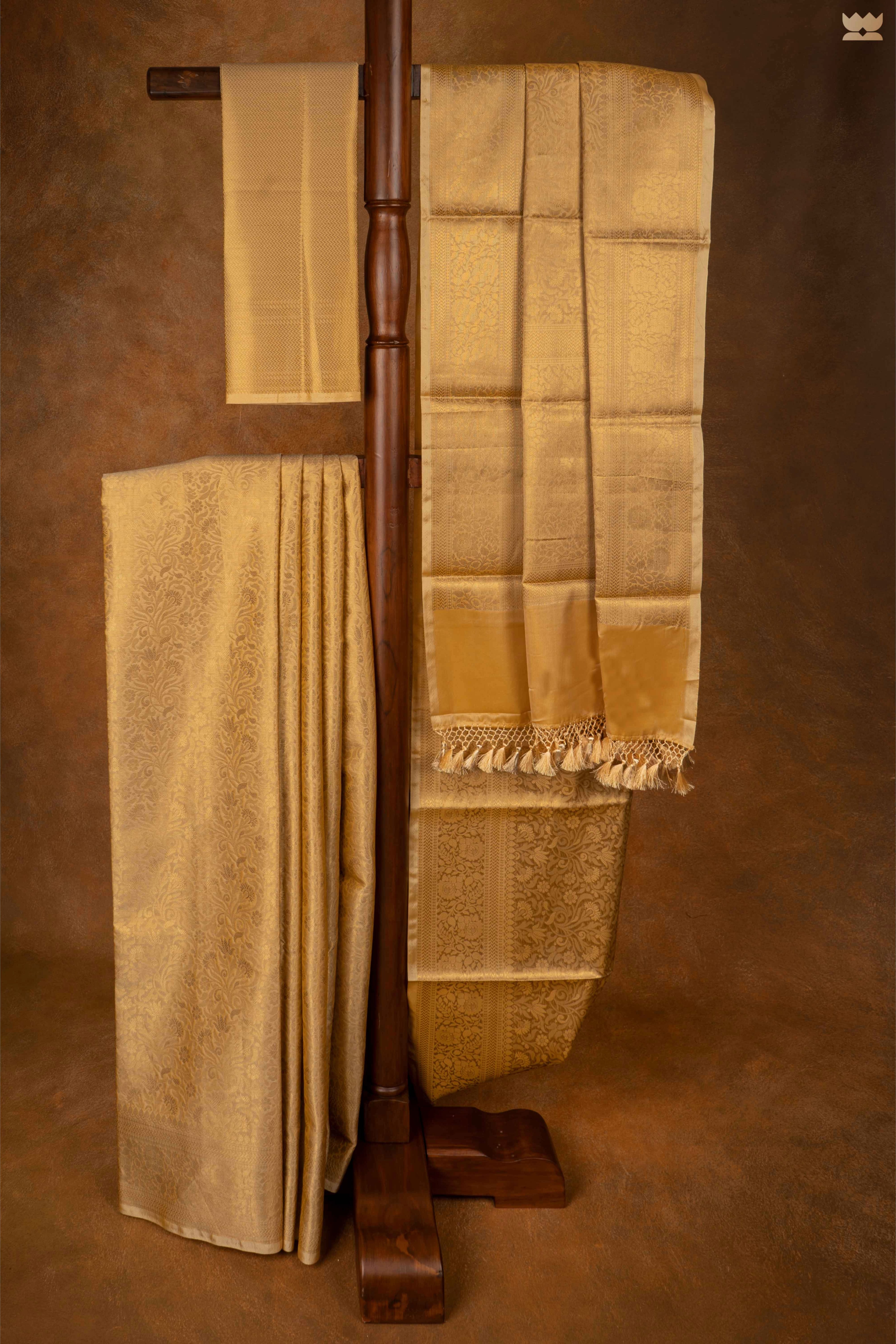 Gold Banarasi Art Silk