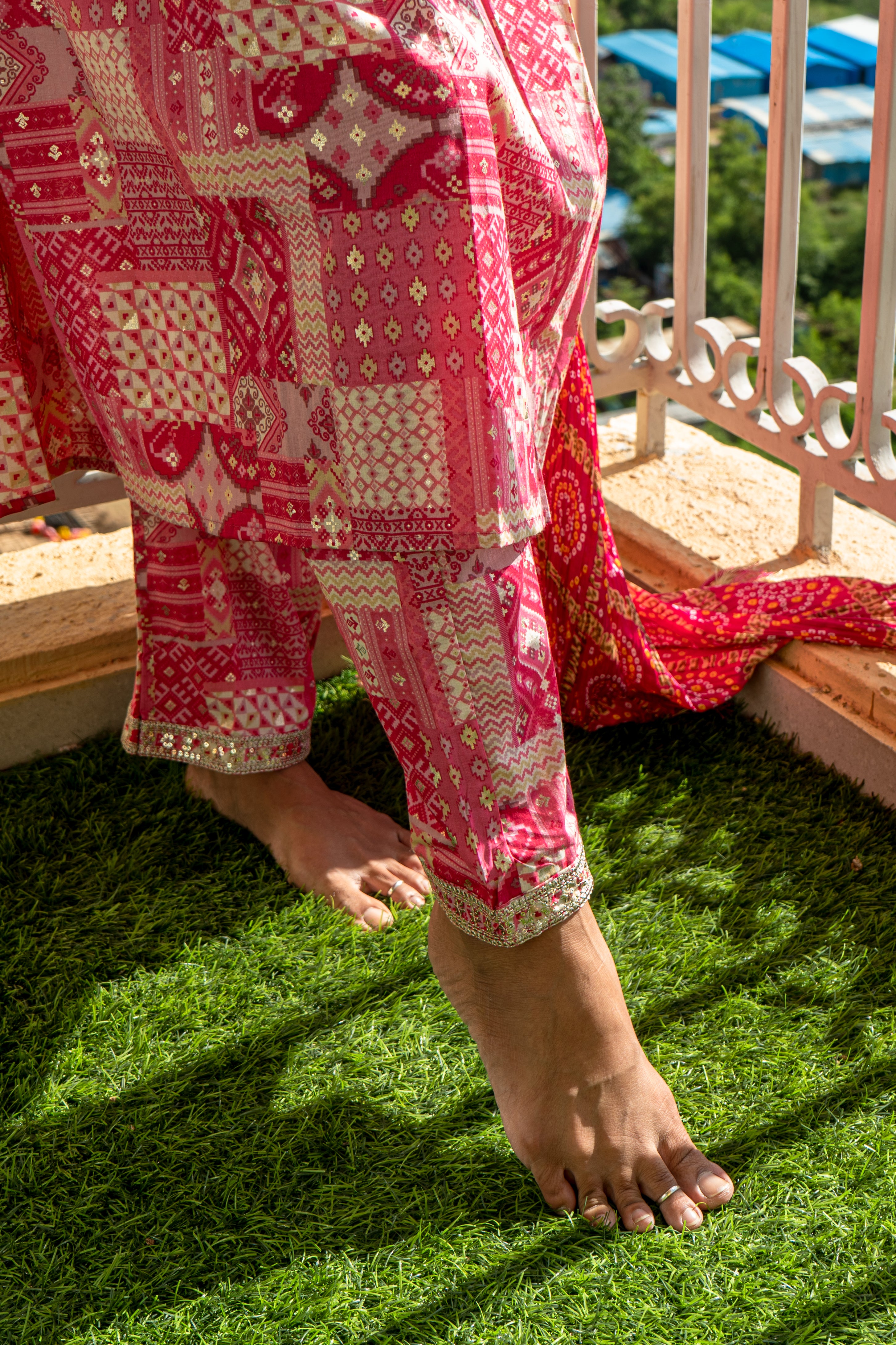 Crimson Bloom Patch Alia Suit