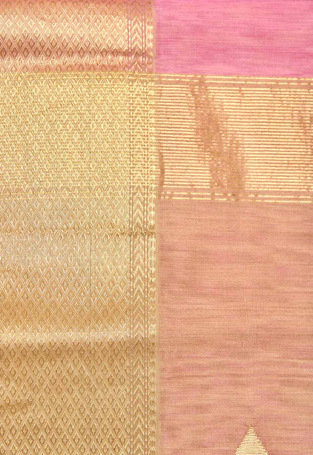 Baby Pink Maheshwari Saree