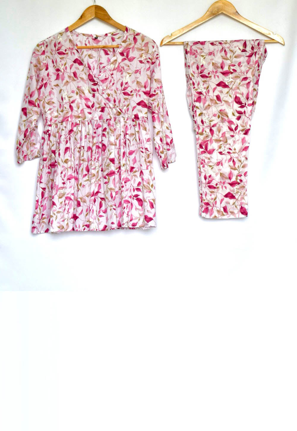 Pink Leaf Harmony Co-ord
