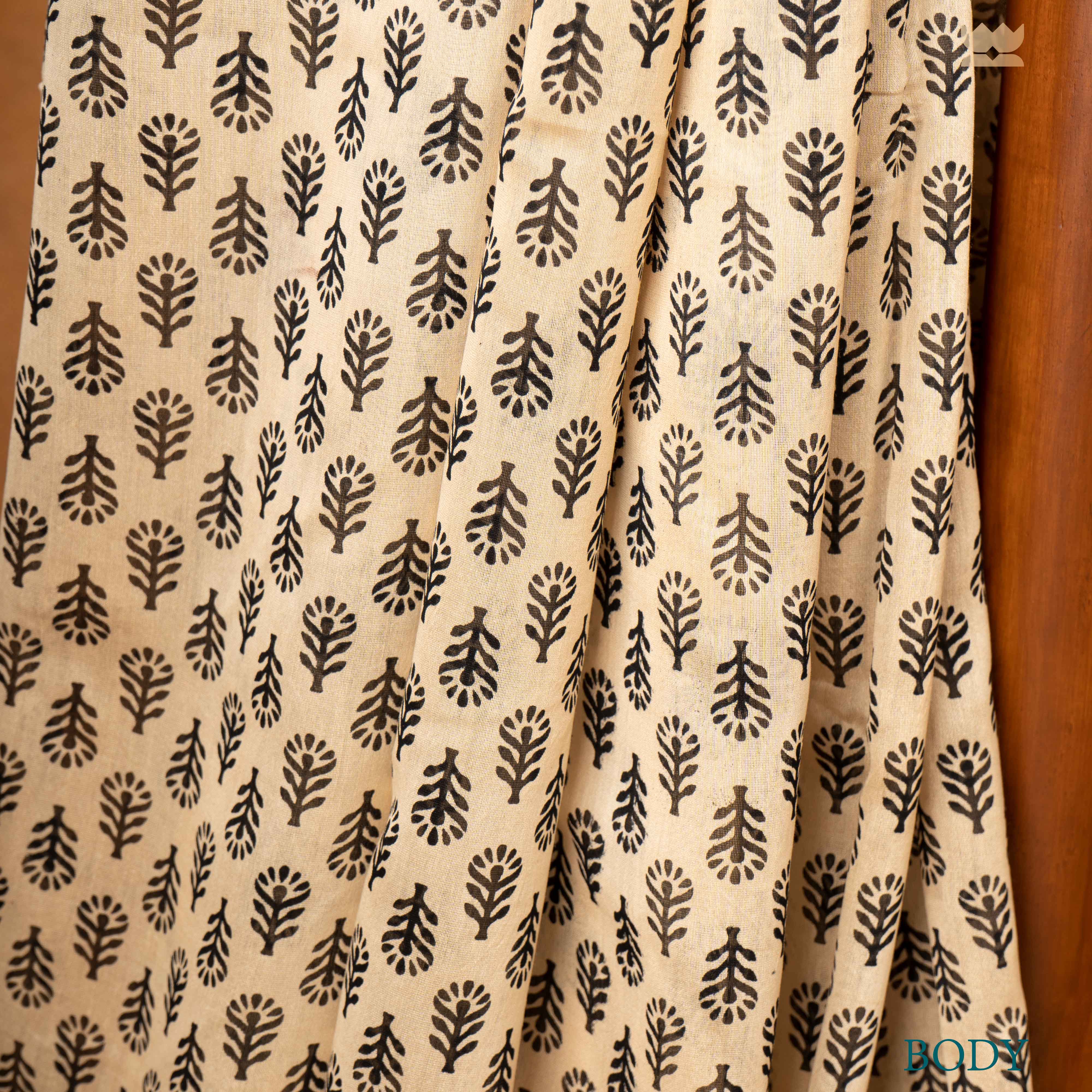 Bagru Soft Hues Chanderi Cotton