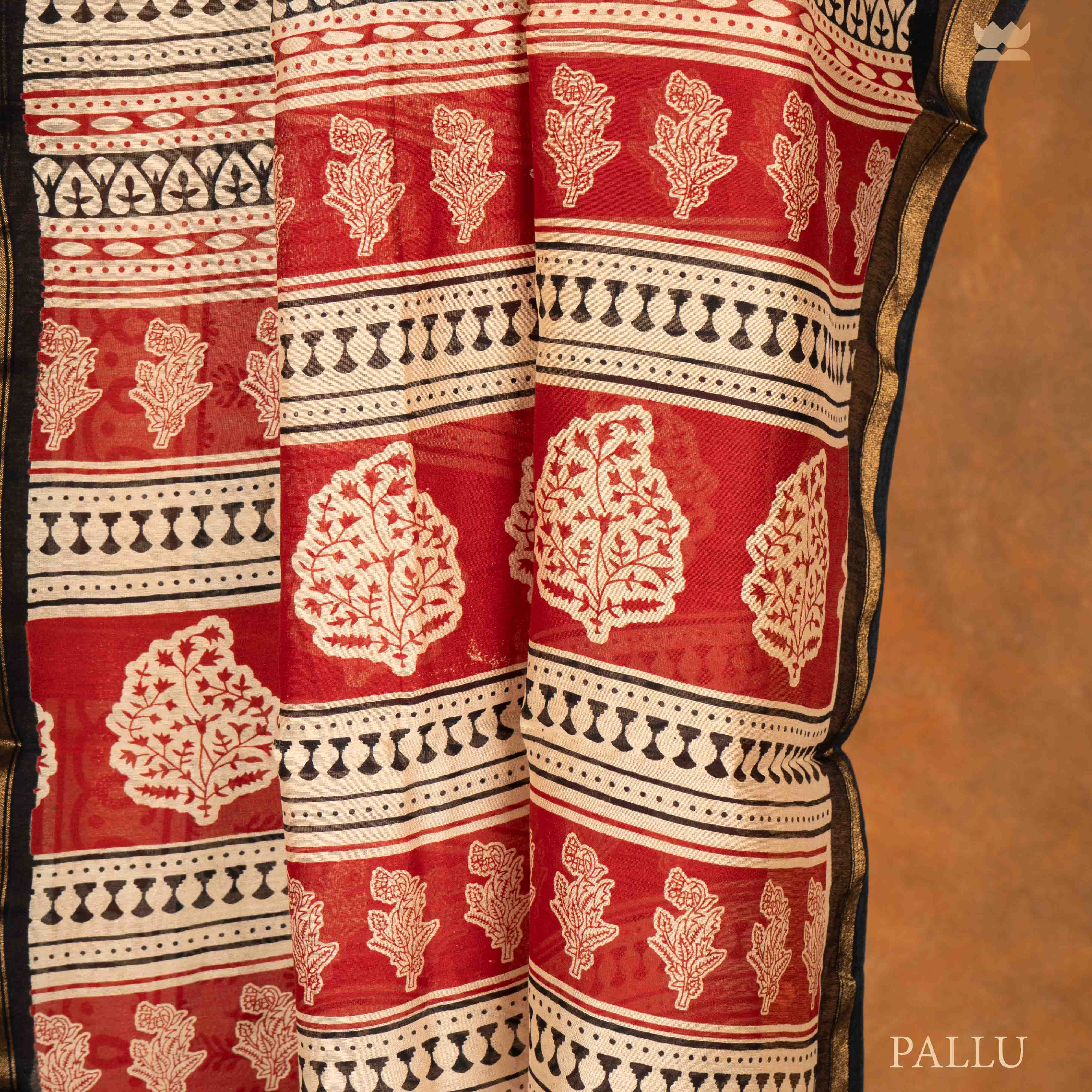 Bagru Soft Hues Chanderi Cotton