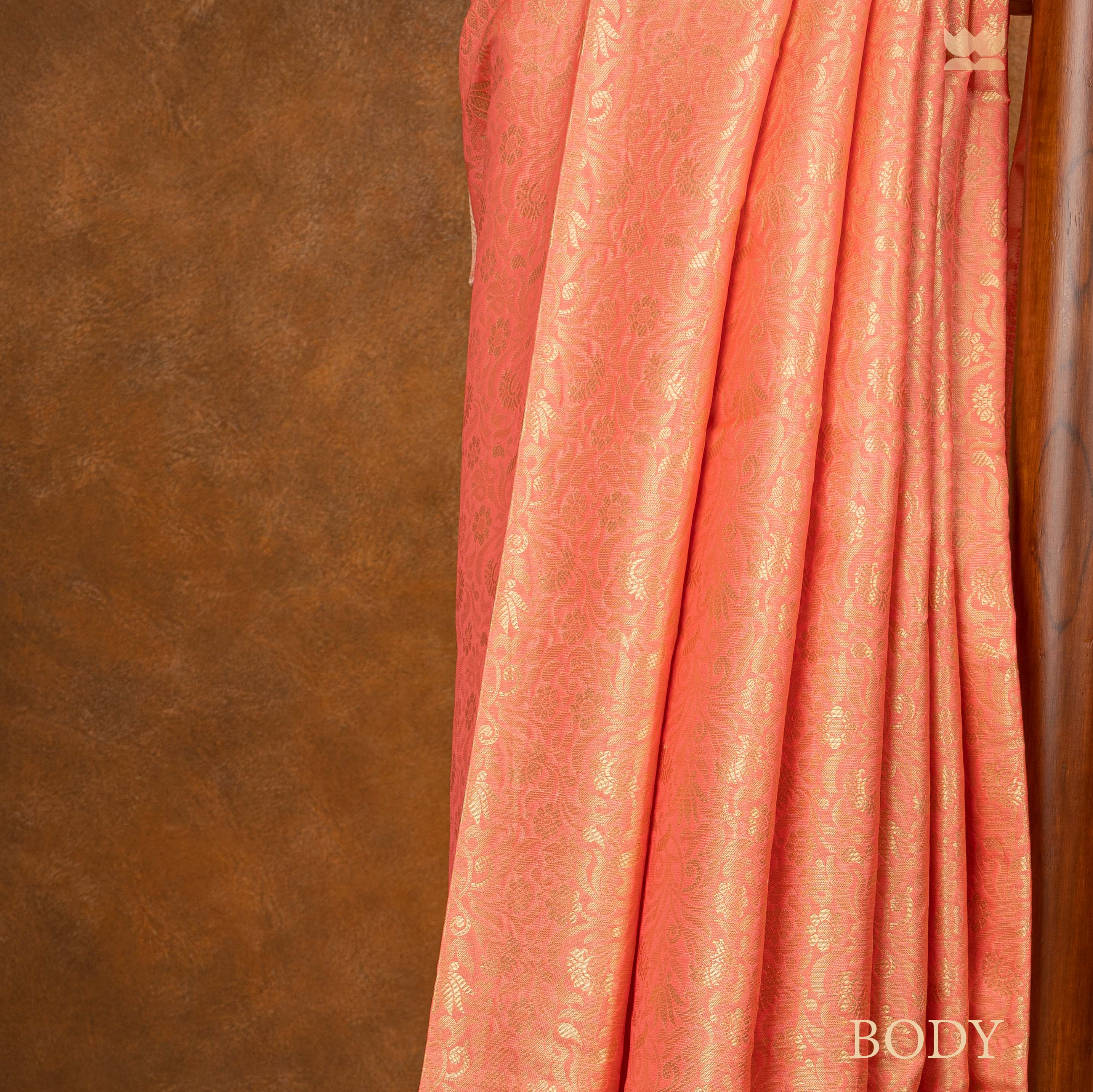 Peach Banarasi Art Silk