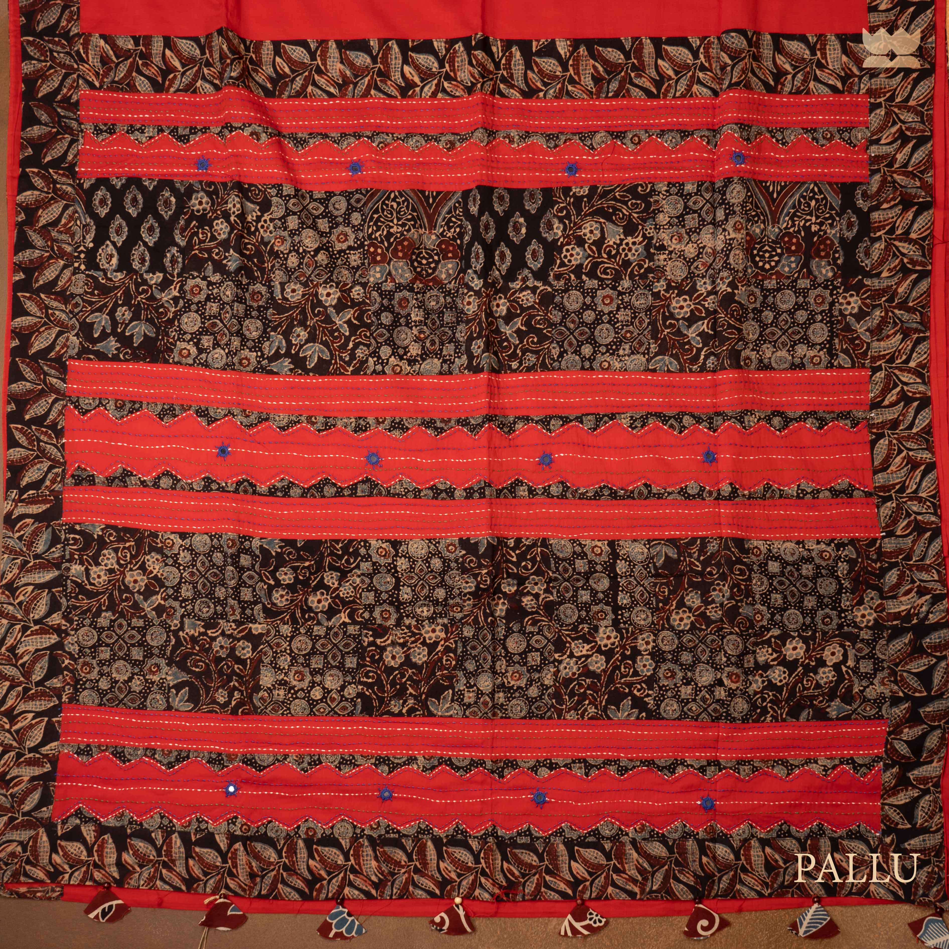 Mastani Ajrakh Patchwork Saree