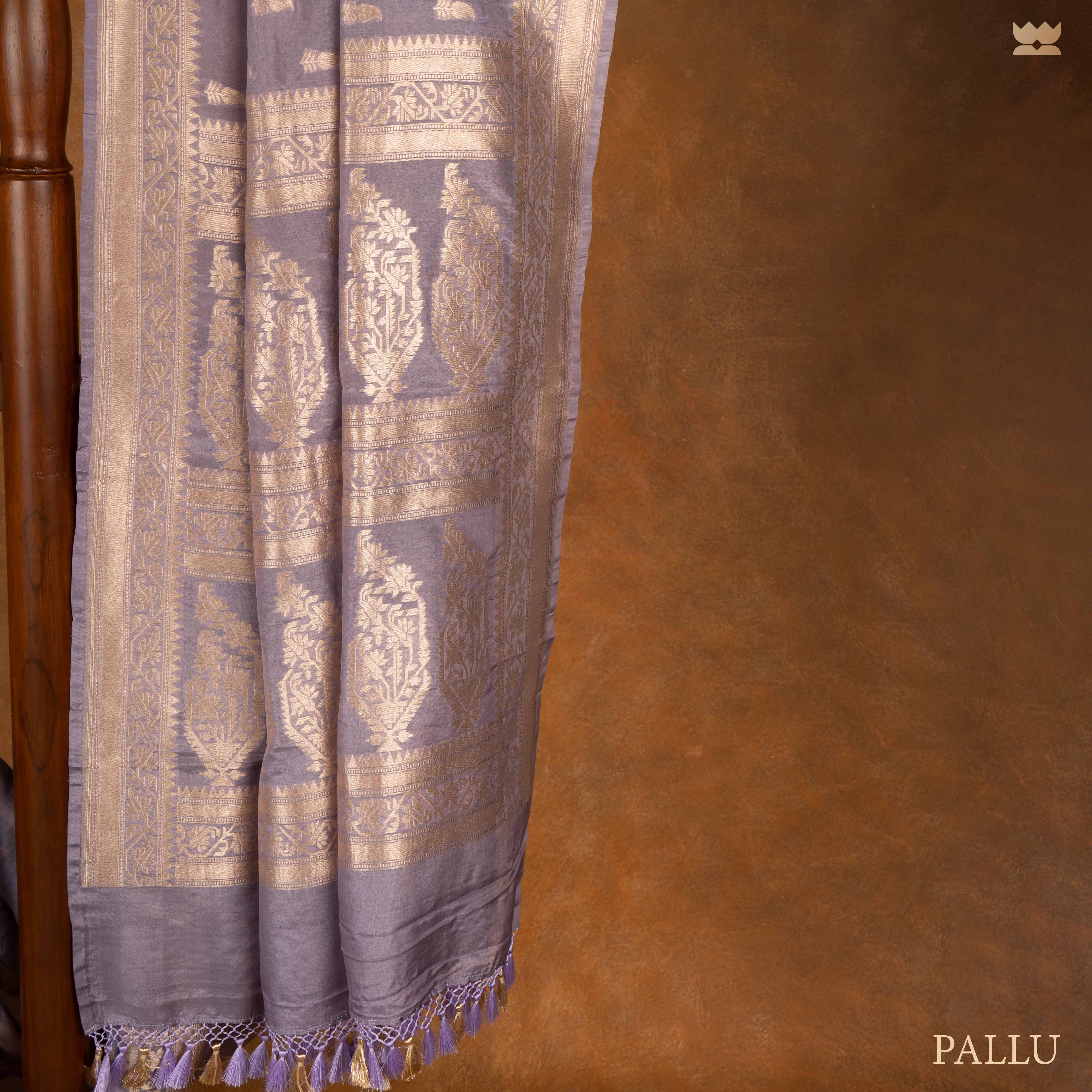 Raj Tarangini Georgette Silk Banarasi Saree