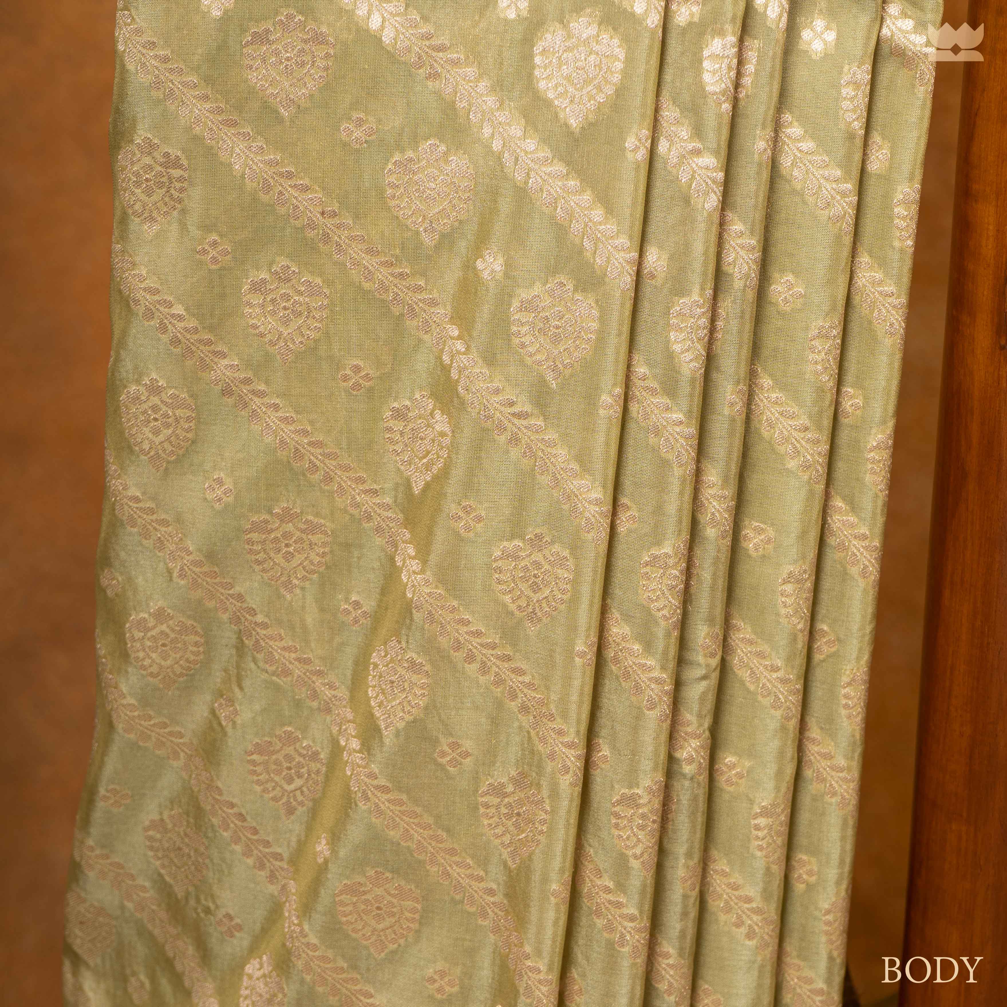 Swarnajaal Georgette Silk Banarasi Saree