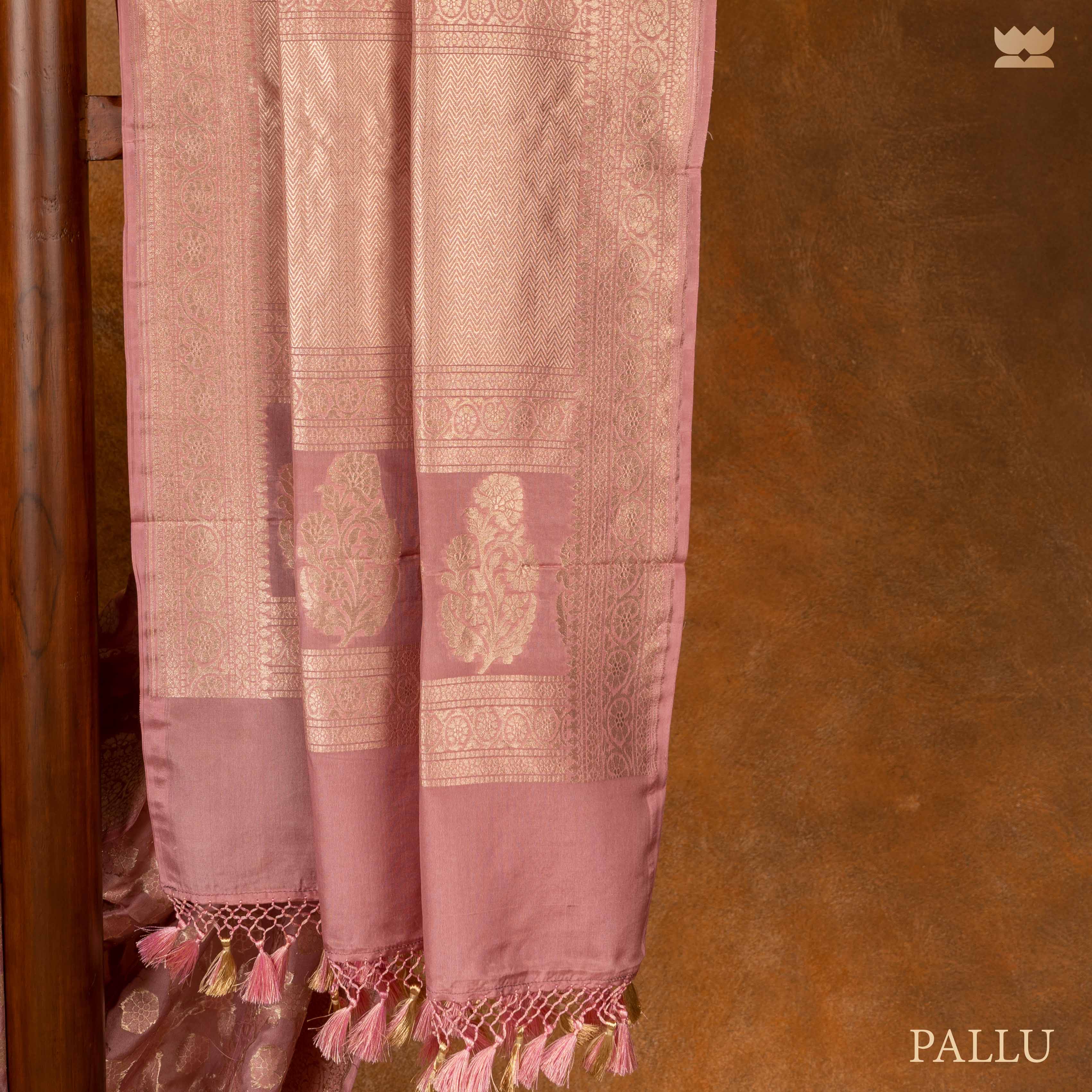 Maadhavi Georgette Silk Banarasi Saree