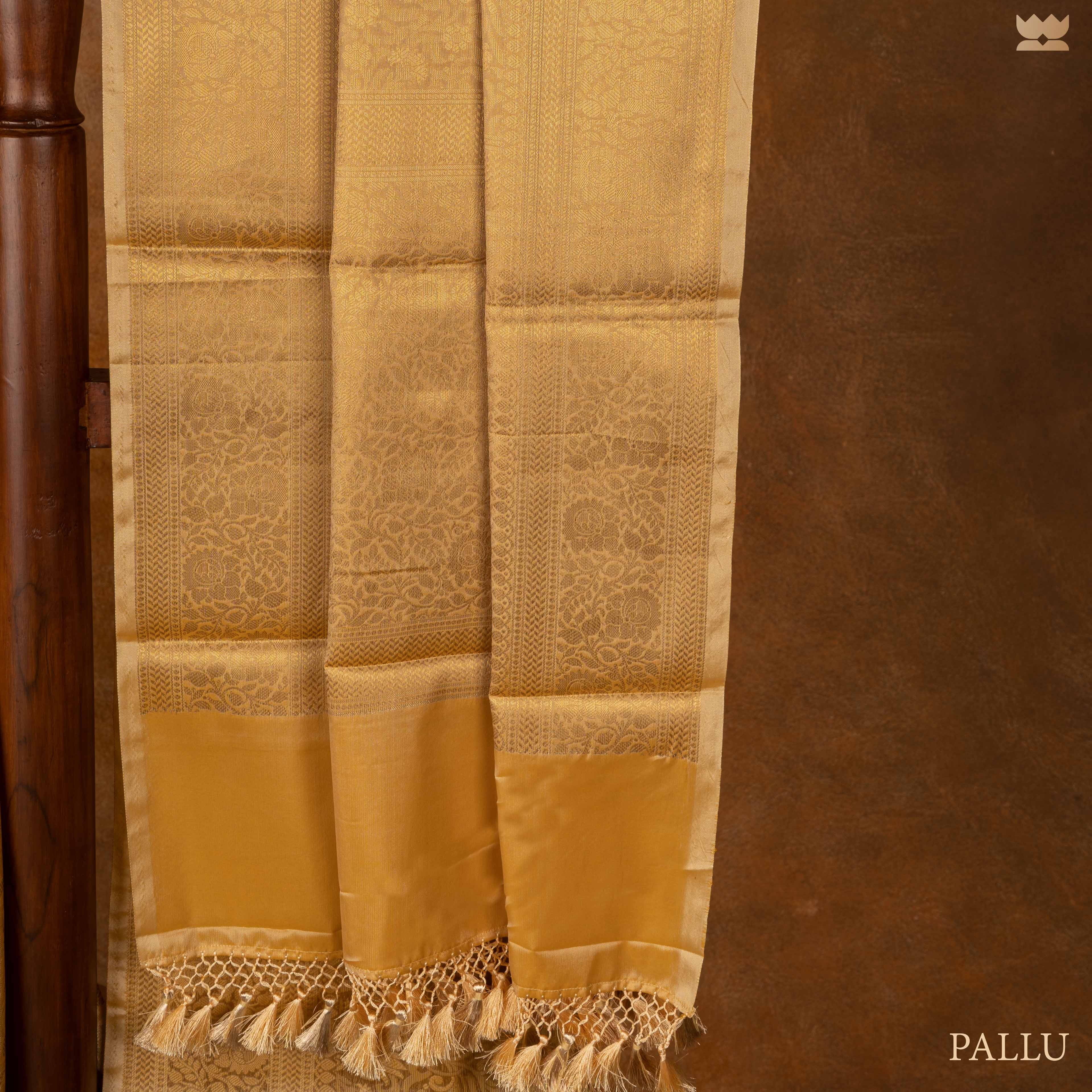 Gold Banarasi Art Silk