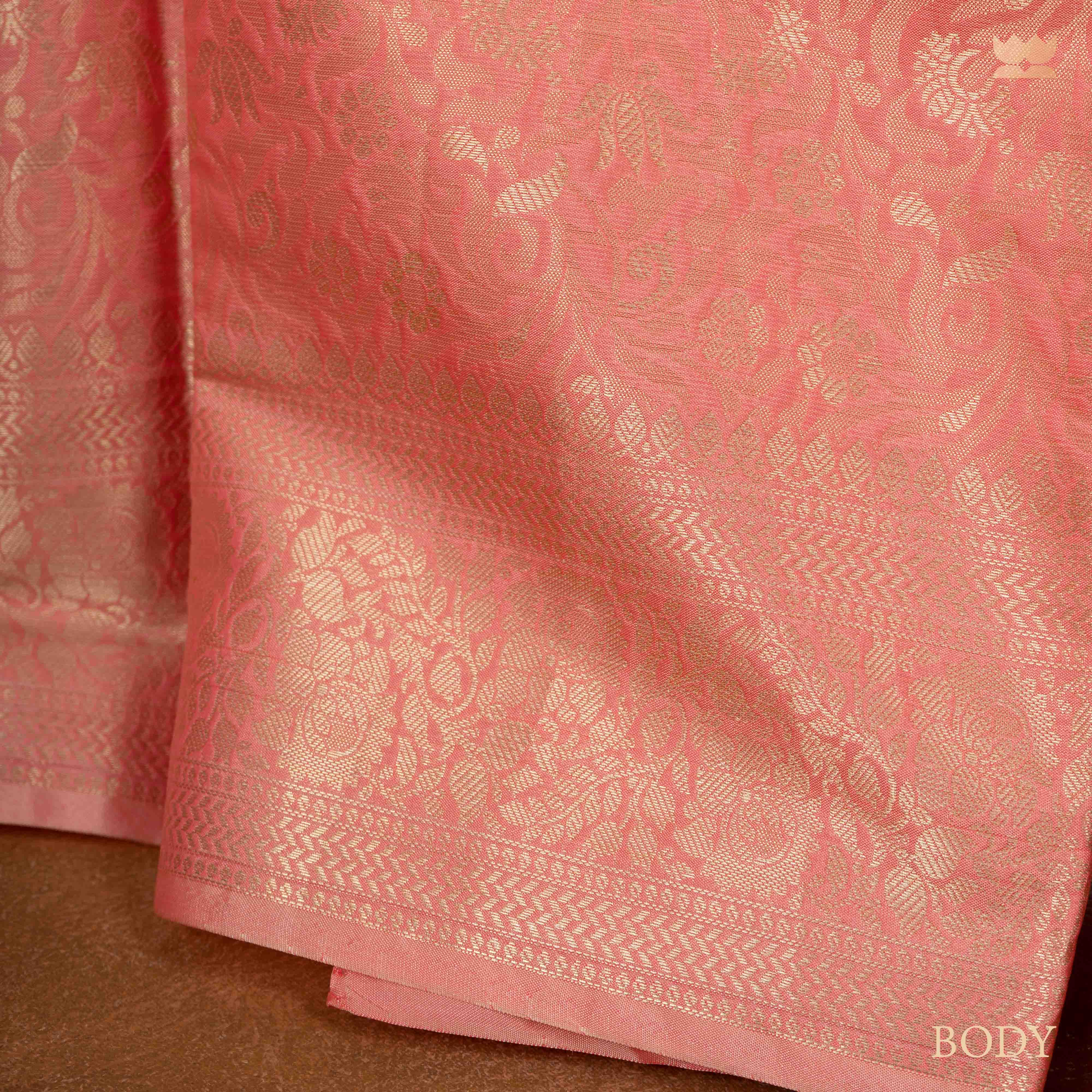 Pink Banarasi Art Silk